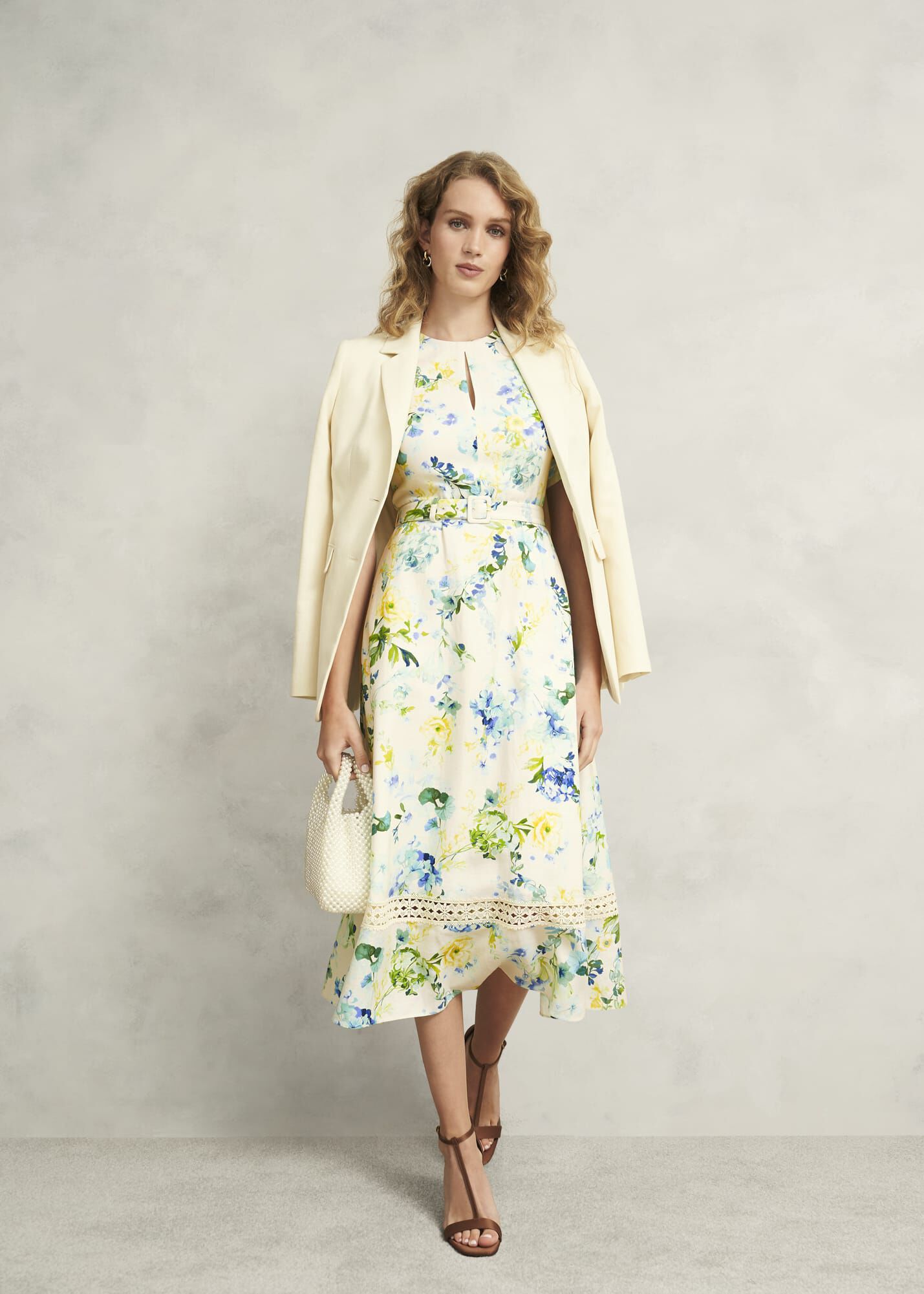 Winnie Floral Linen Dress