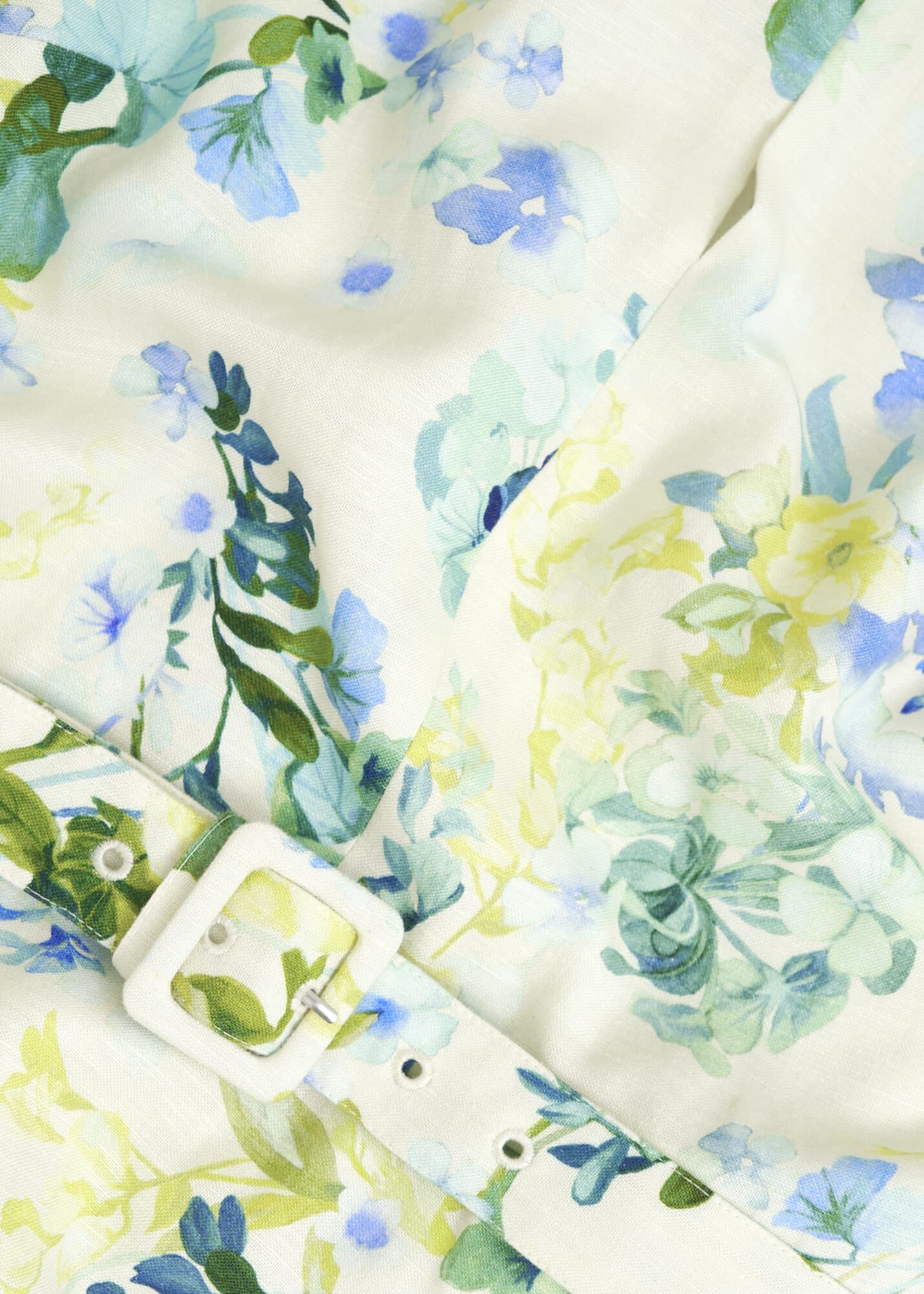Winnie Floral Linen Dress