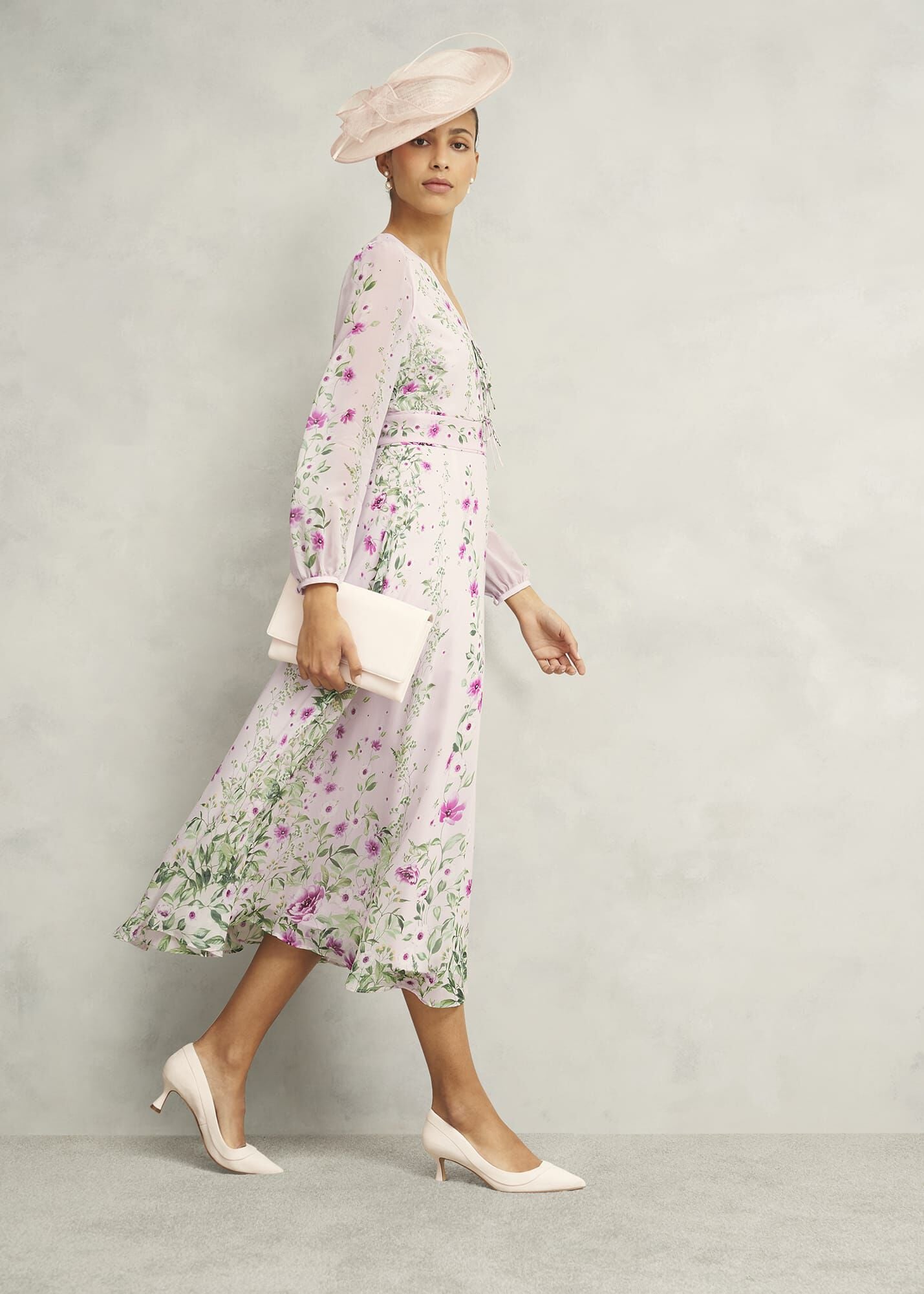 Petite Fay Silk Bow Detail Dress