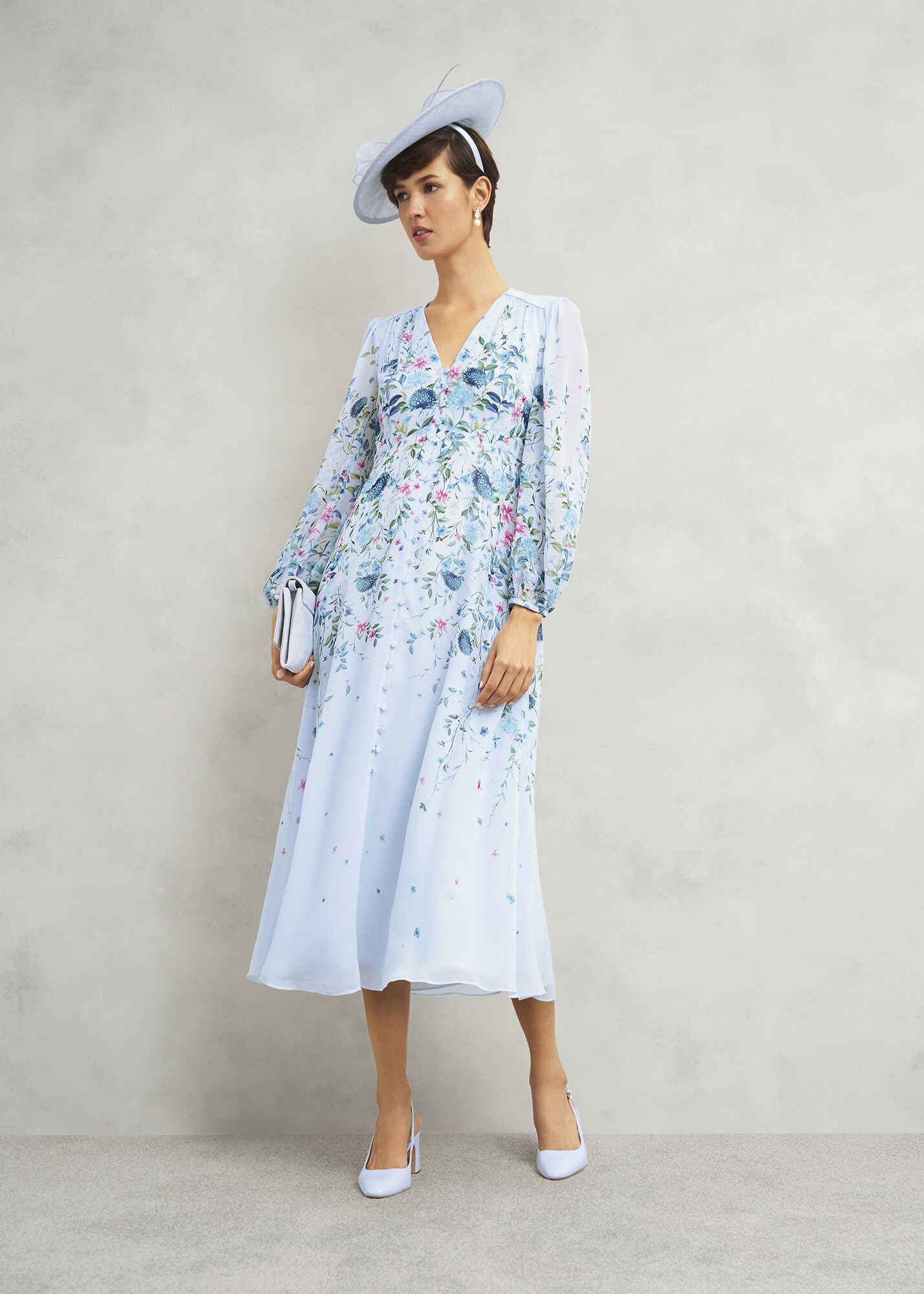 Caversham Floral Silk Dress