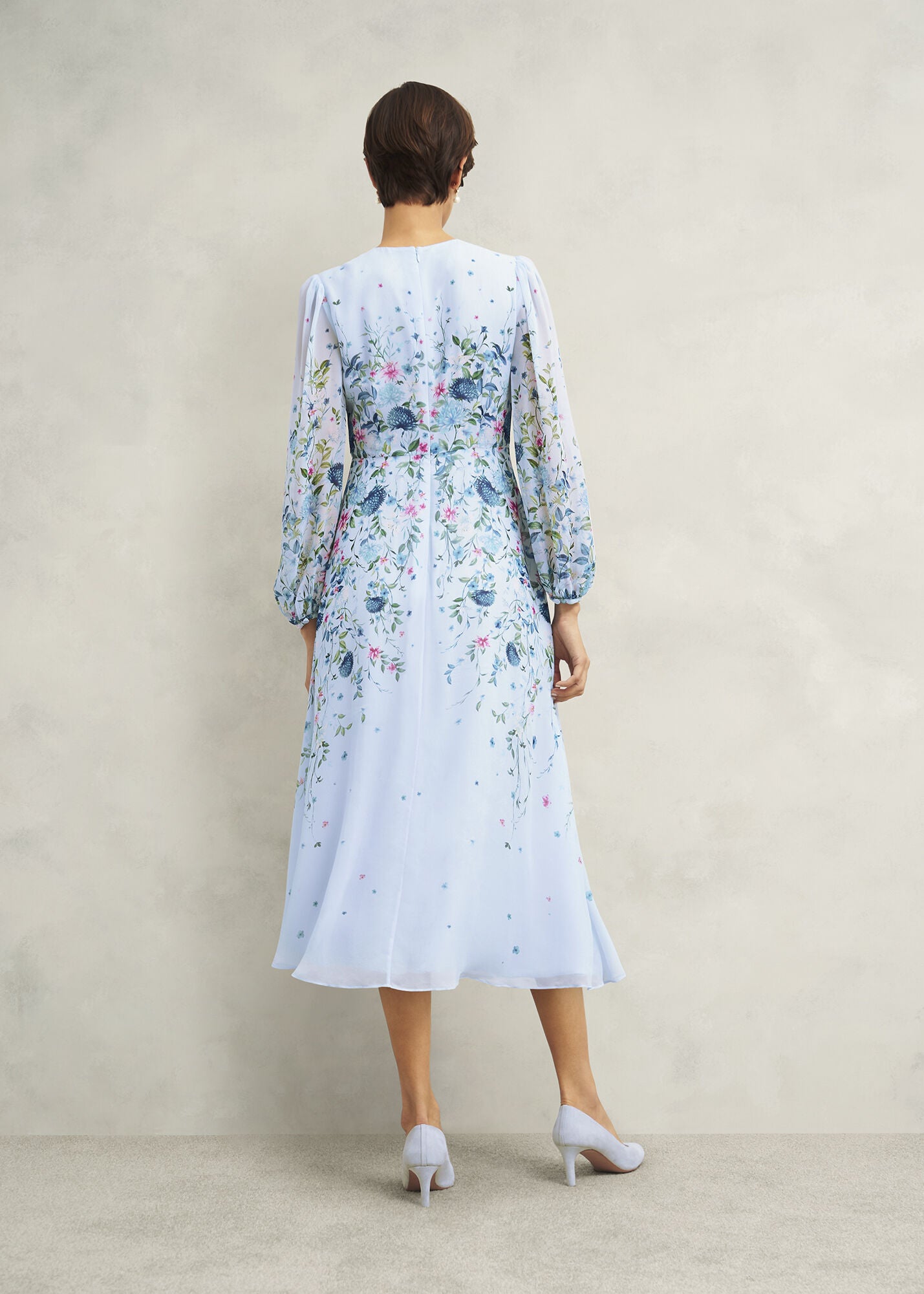 Caversham Floral Silk Dress