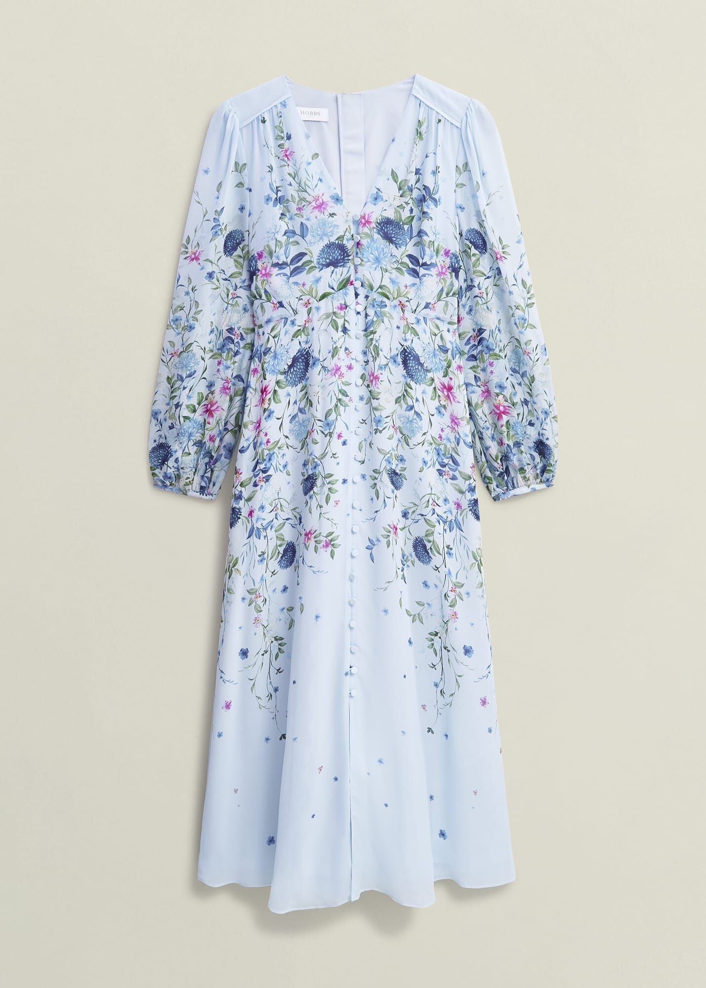 Petite Caversham Floral Silk Dress
