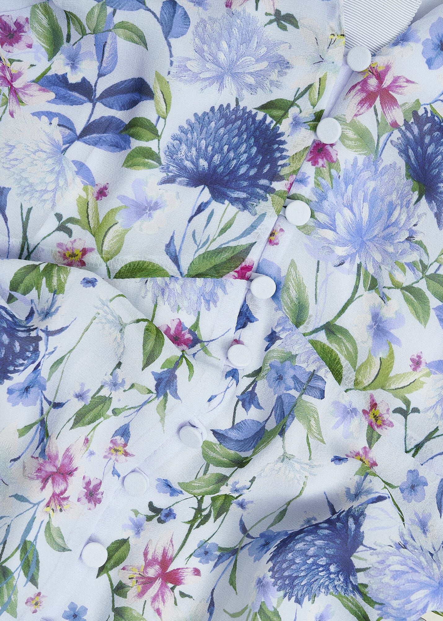 Petite Caversham Floral Silk Dress