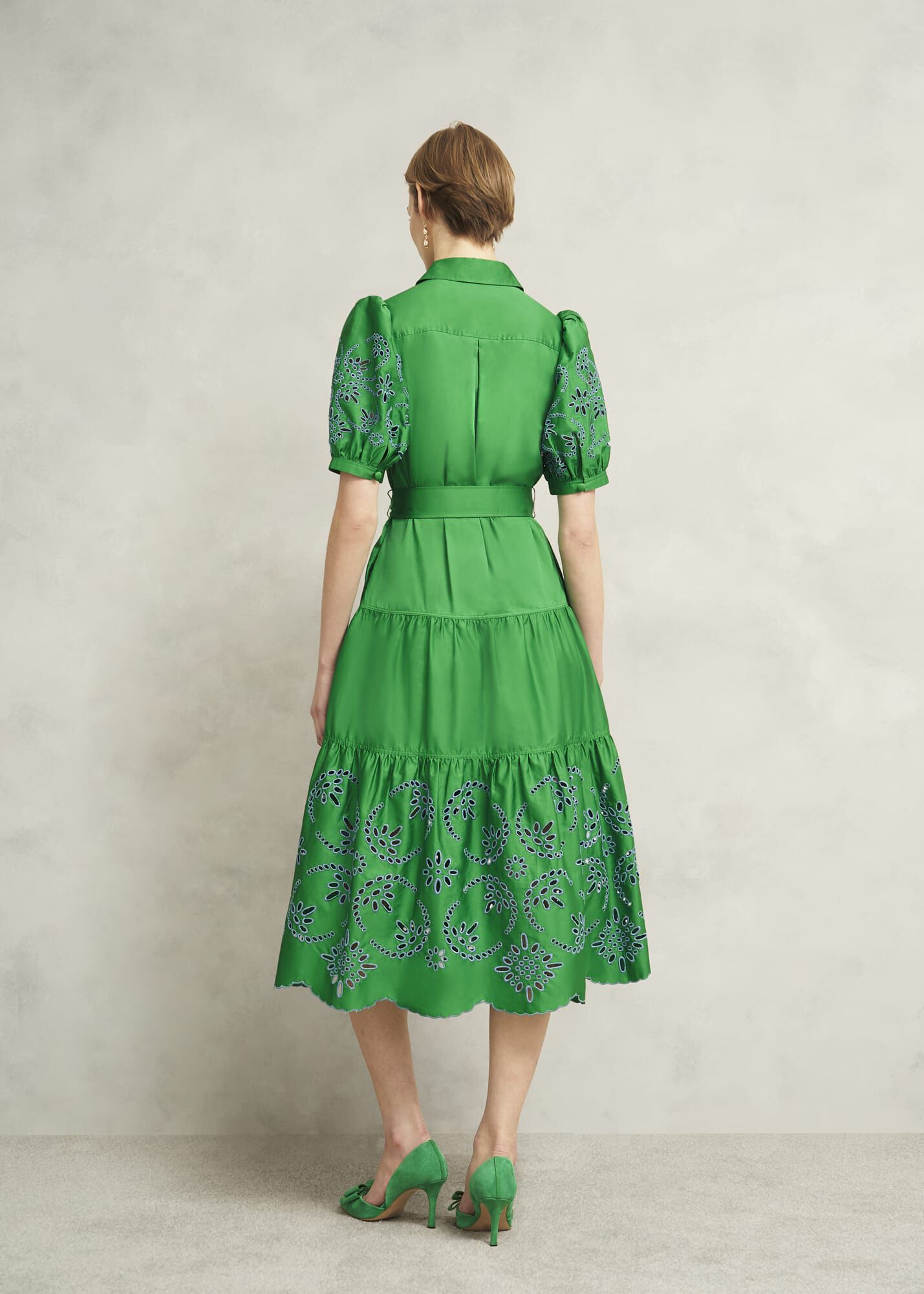 Rosette Broderie Dress