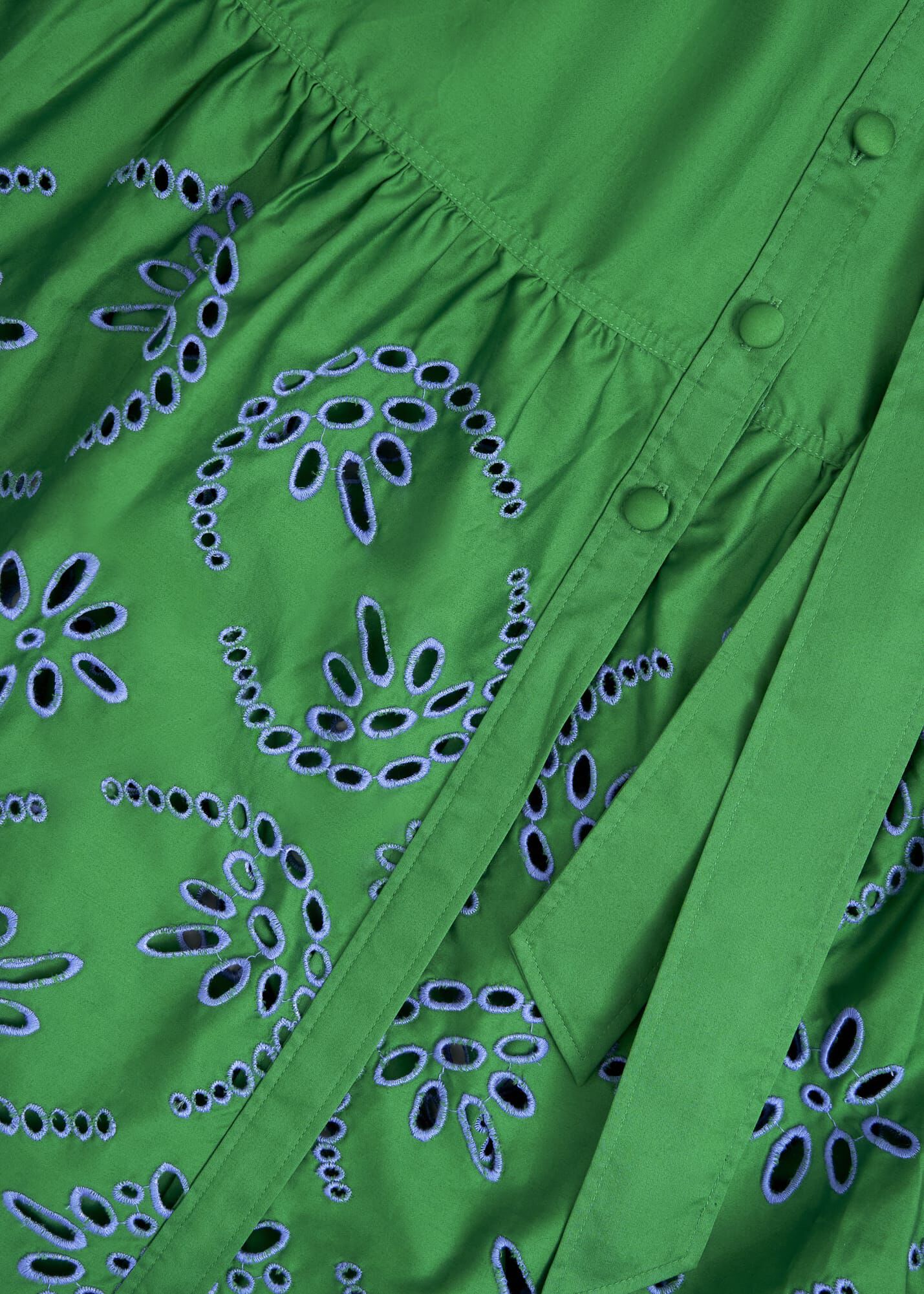Rosette Broderie Dress