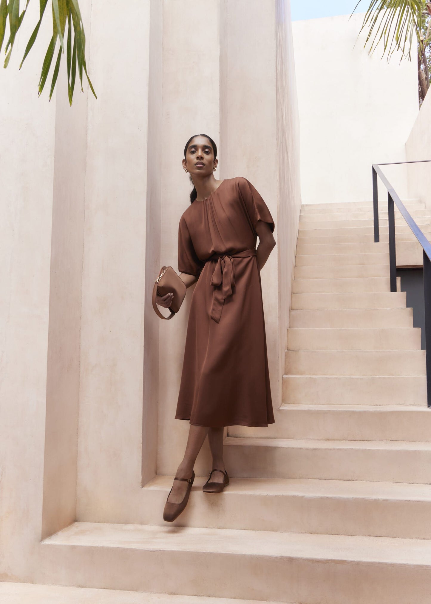 Darracott Tie Waist Midi Dress