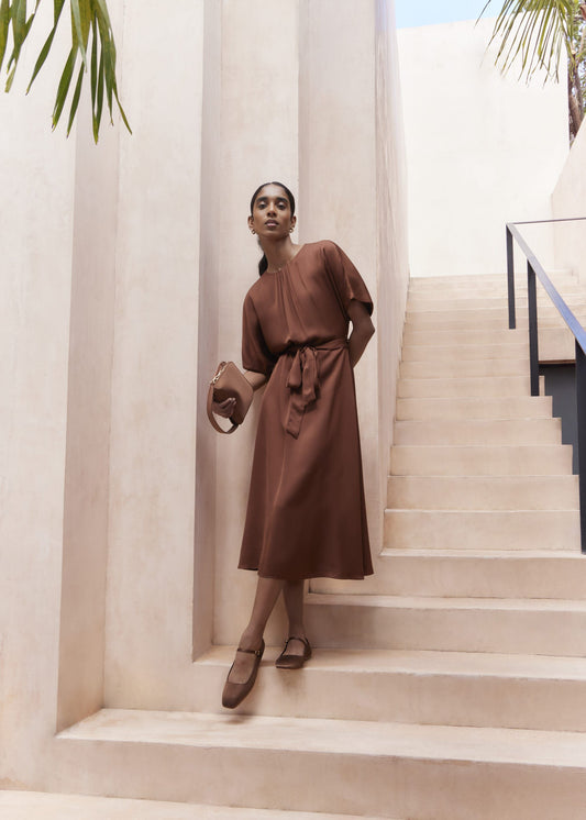 Darracott Tie Waist Midi Dress
