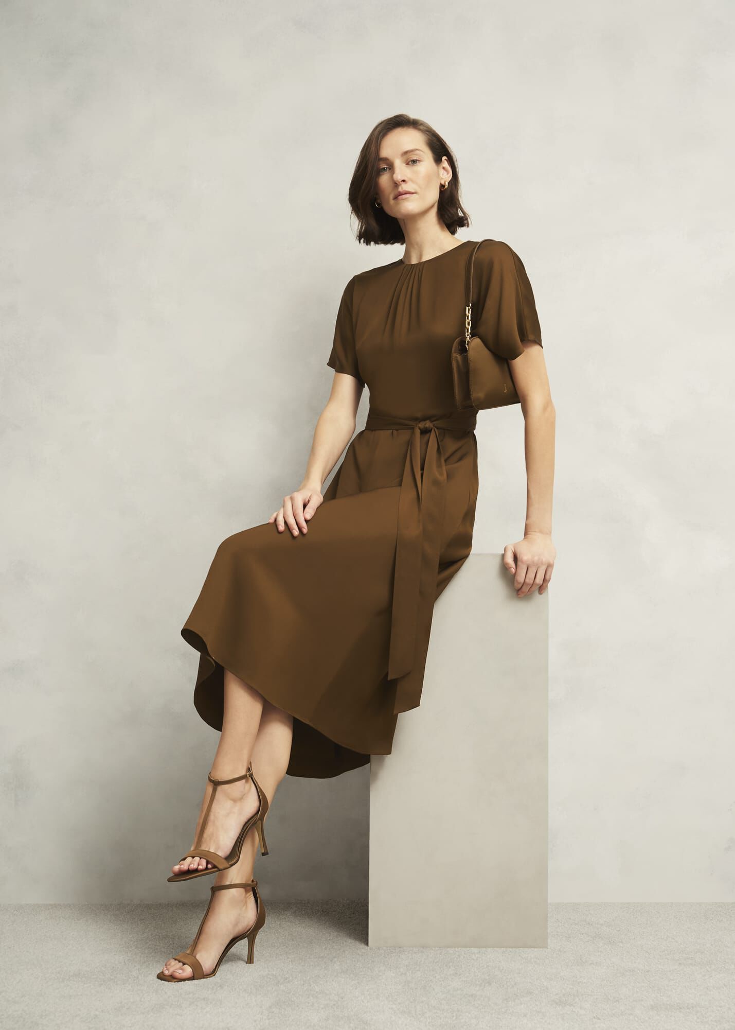 Darracott Tie Waist Midi Dress