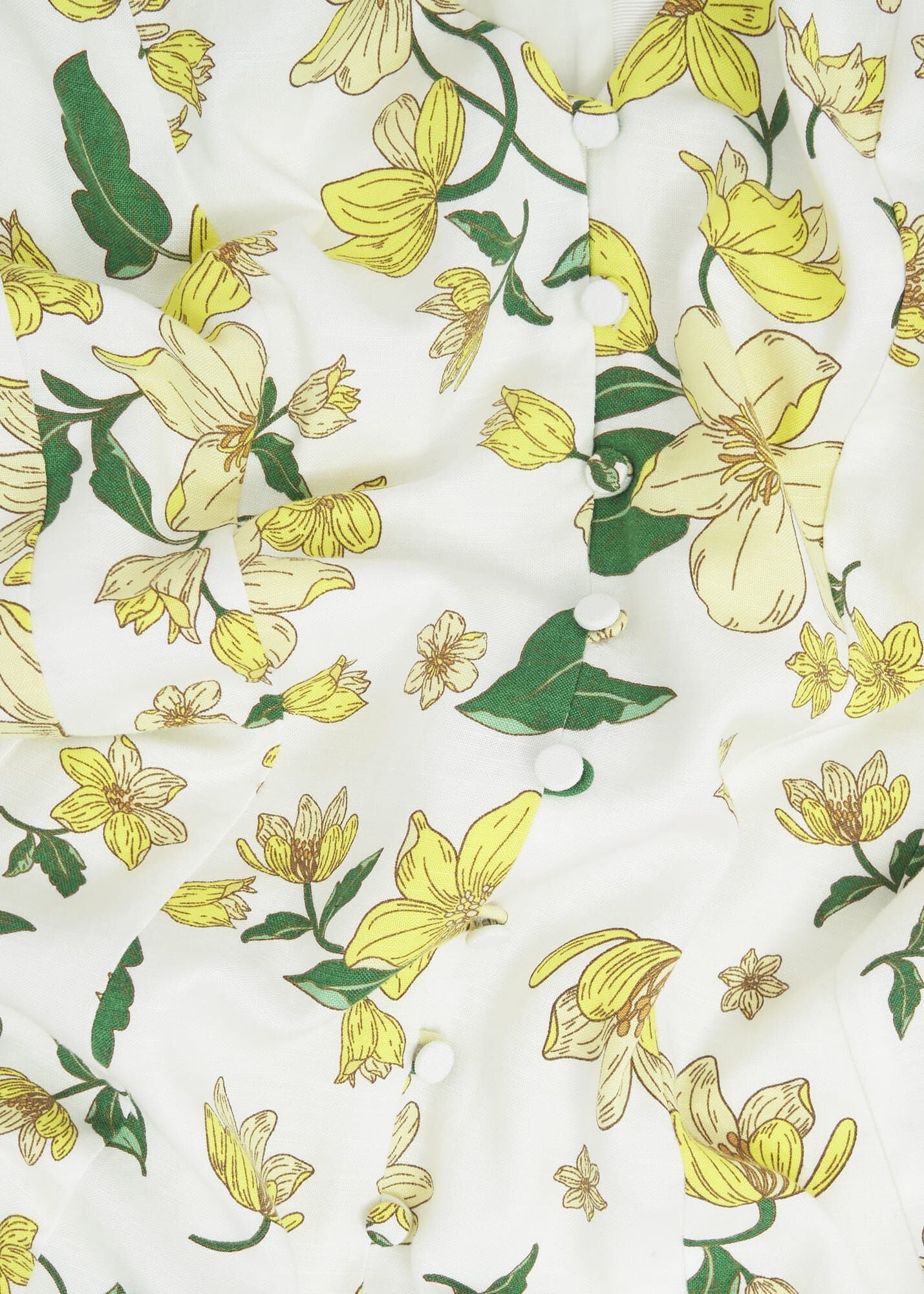 Coniston Floral Linen Blend Mini Dress