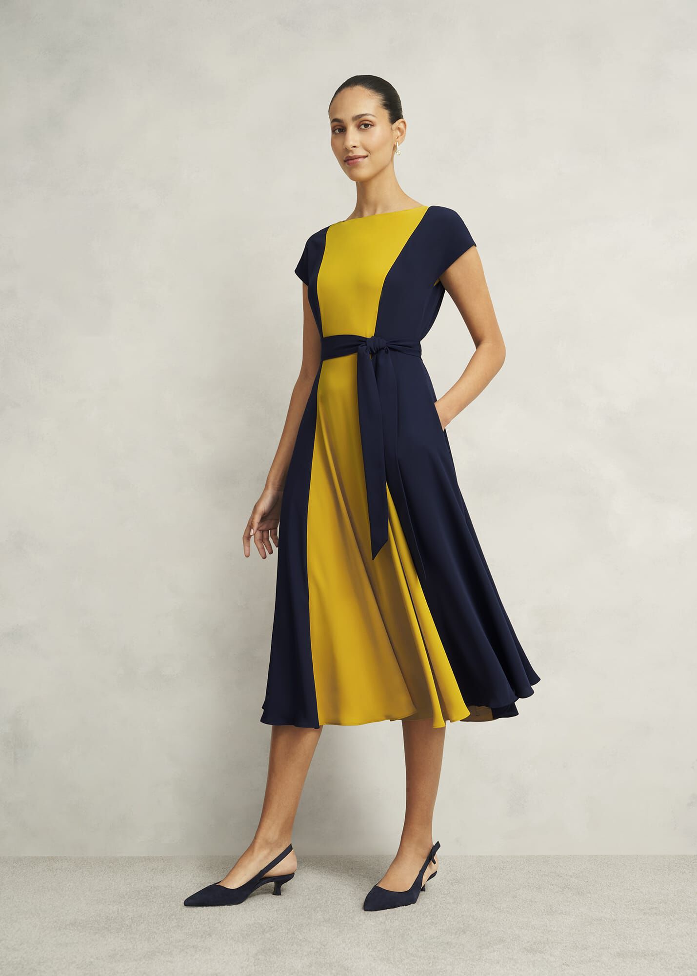 Petite Emery Tie Belted Dress