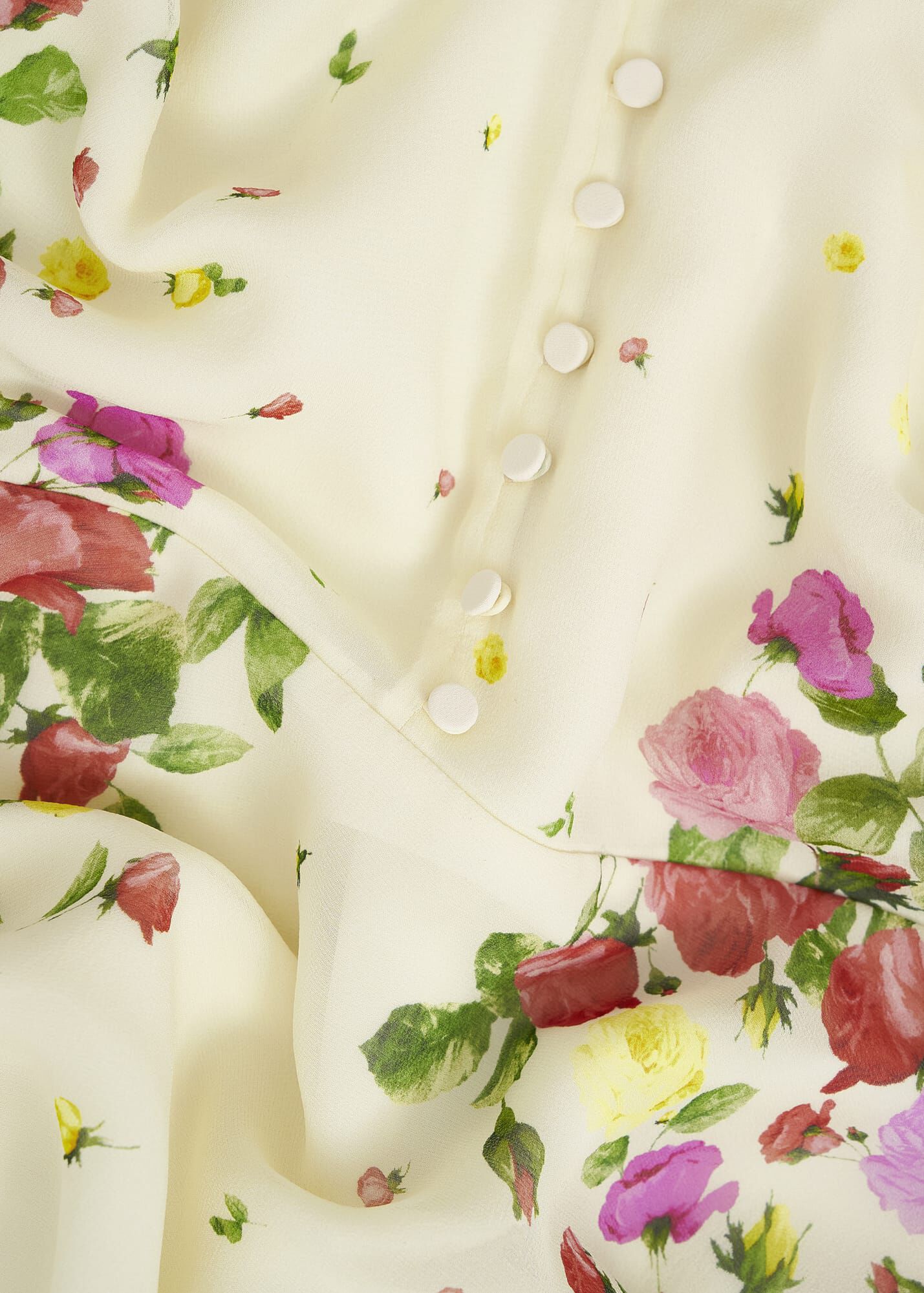 Petite Eva Floral Silk Dress