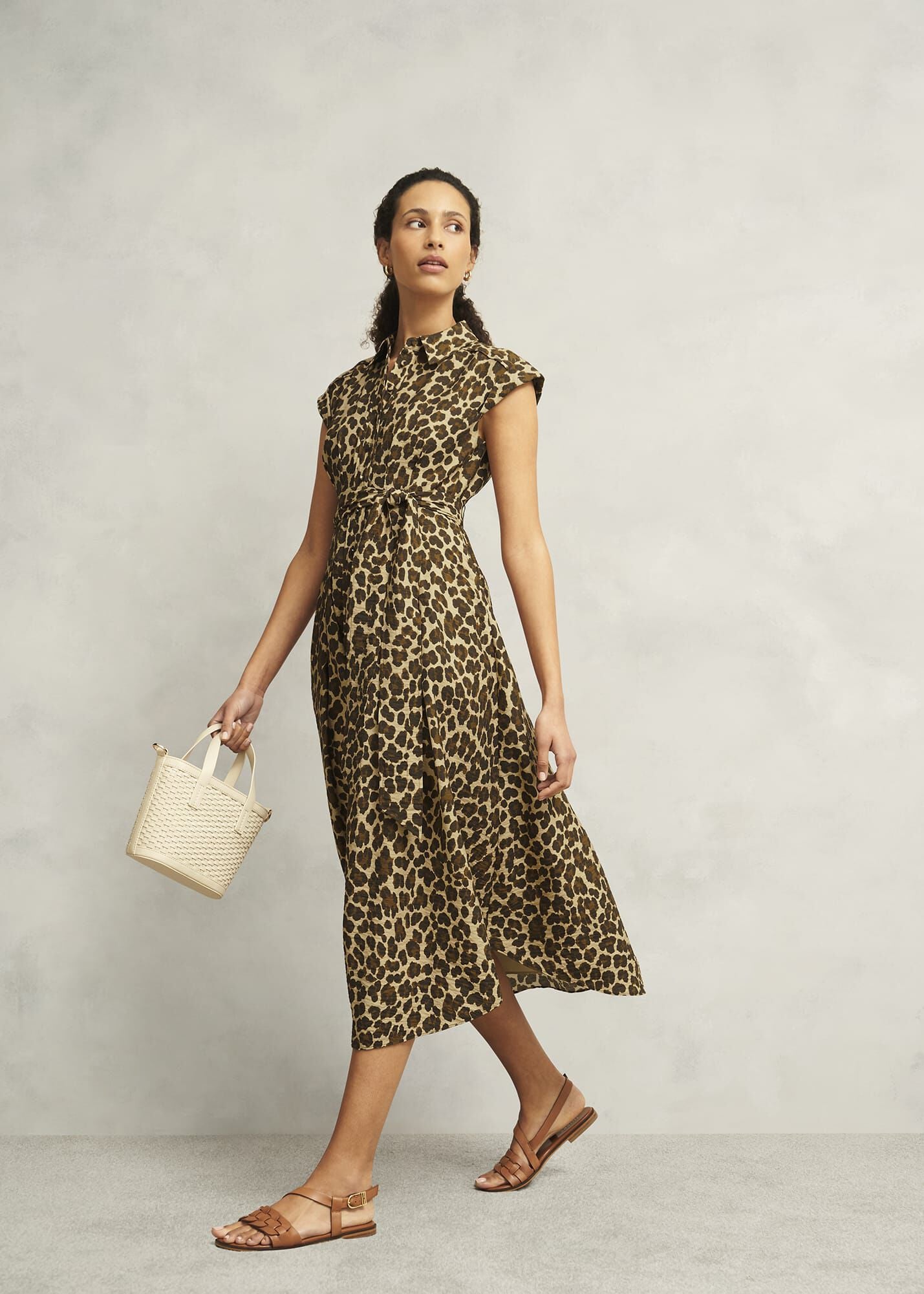 Hurst Leopard Shirt Dress