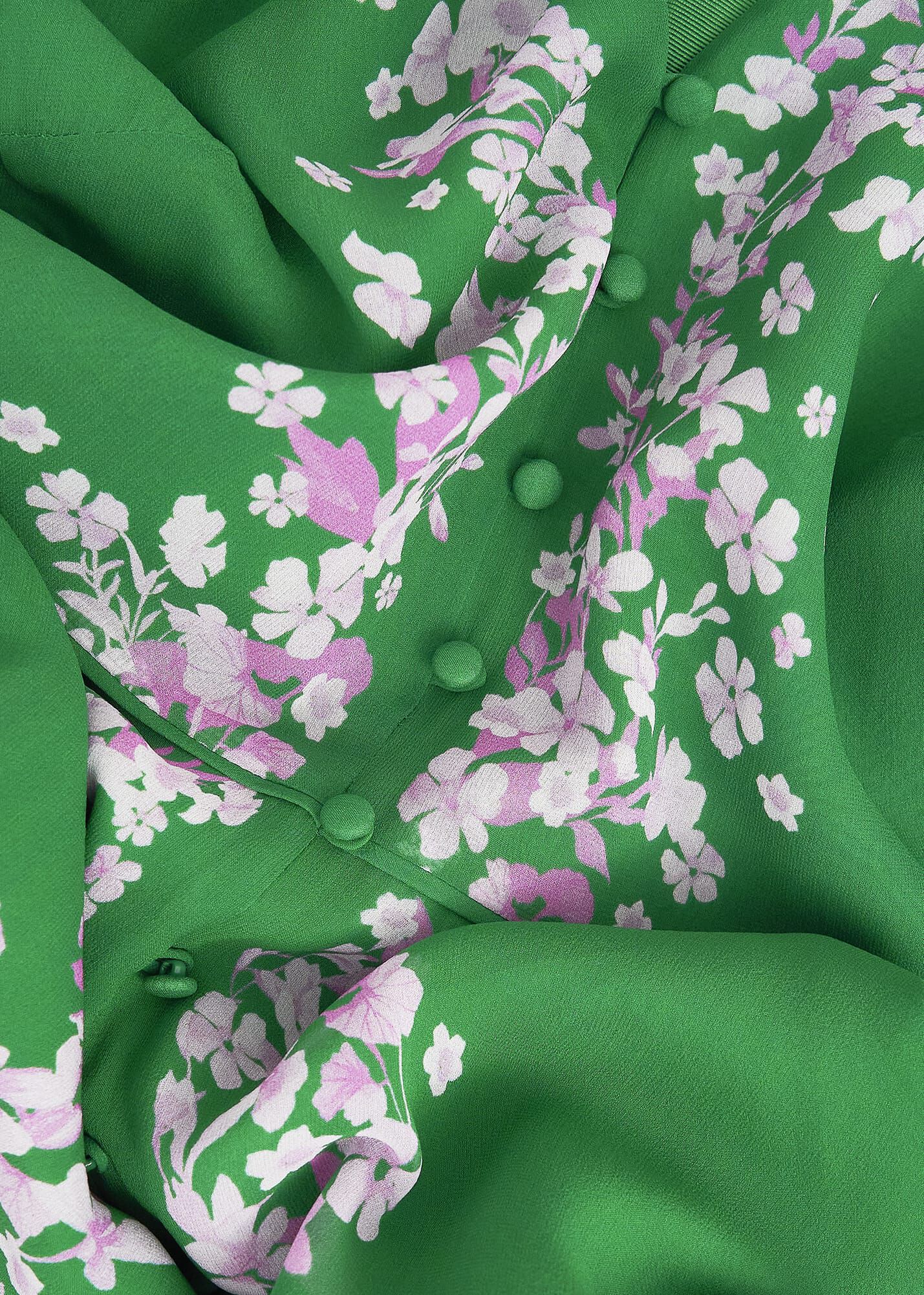 Ana Silk Floral Dress