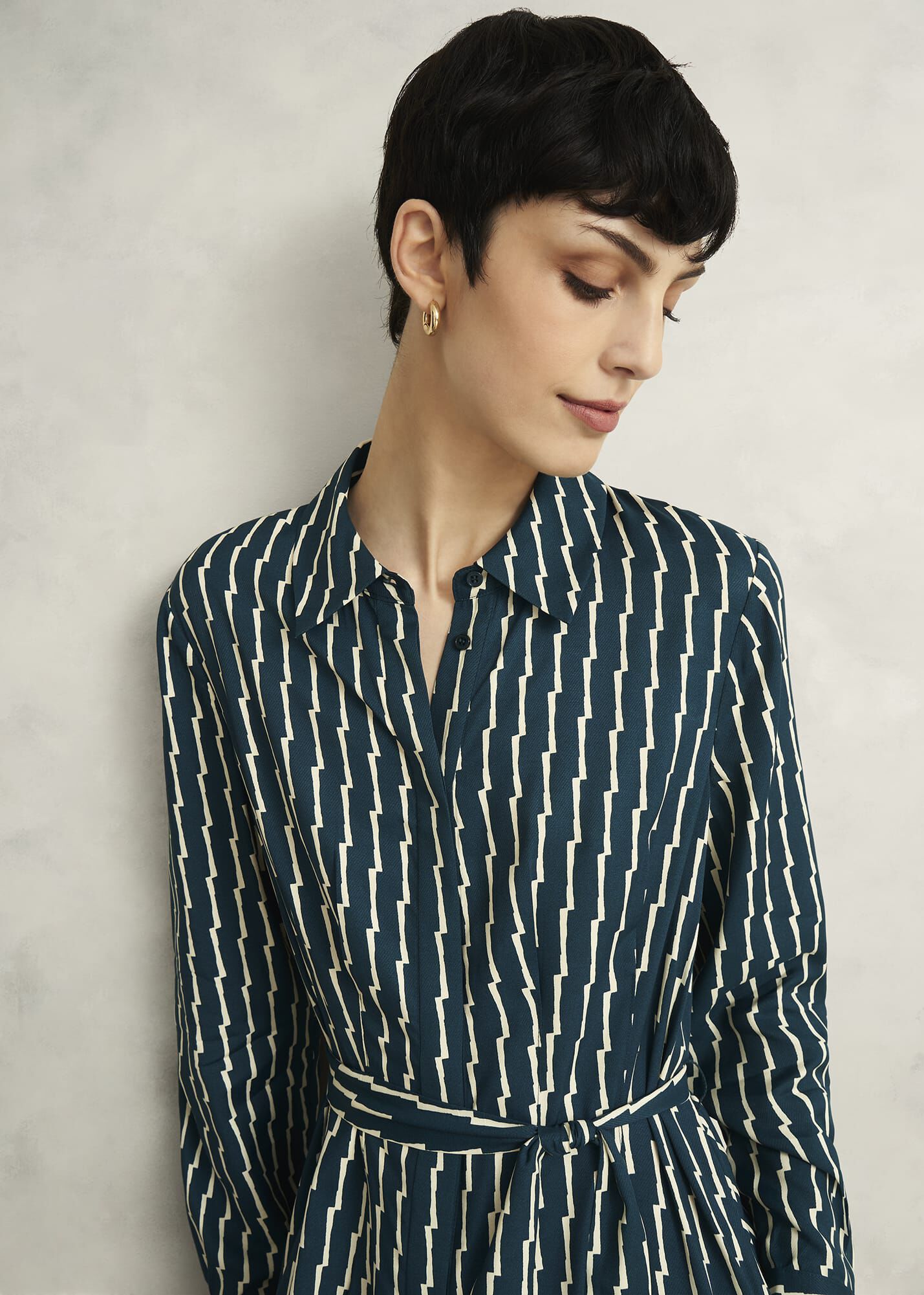 Serpentine Shirt Dress