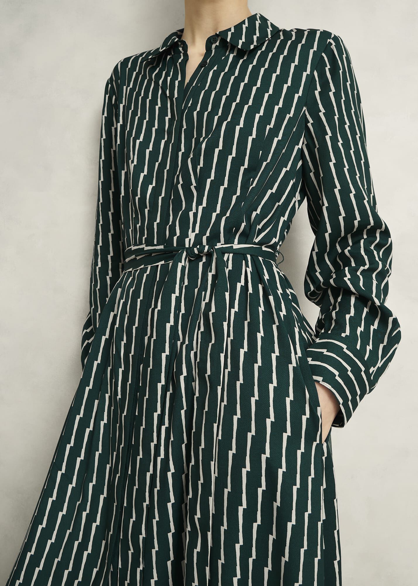 Serpentine Shirt Dress