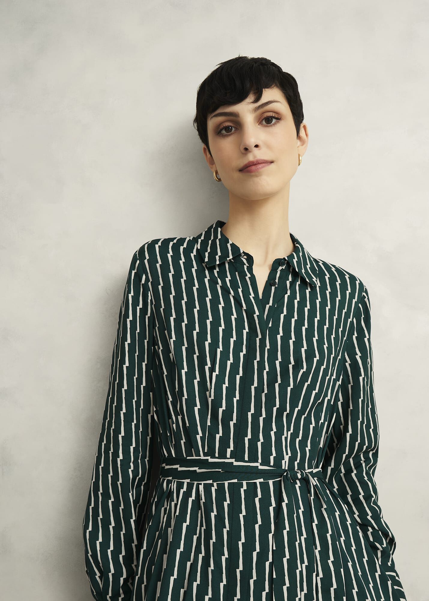 Serpentine Shirt Dress