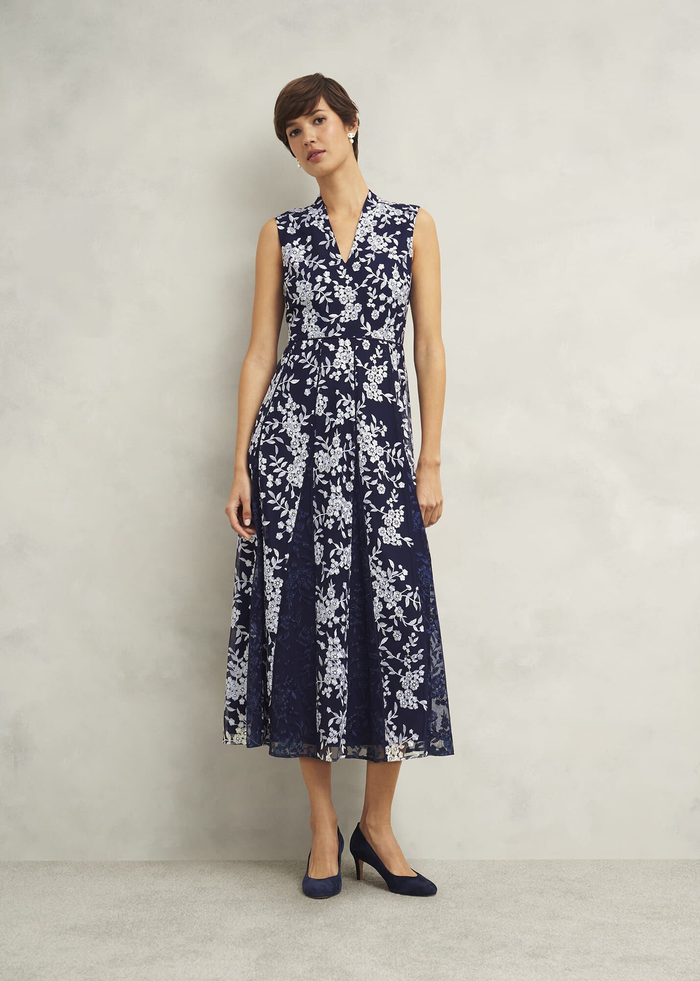 Petite Quin Embroidered Dress