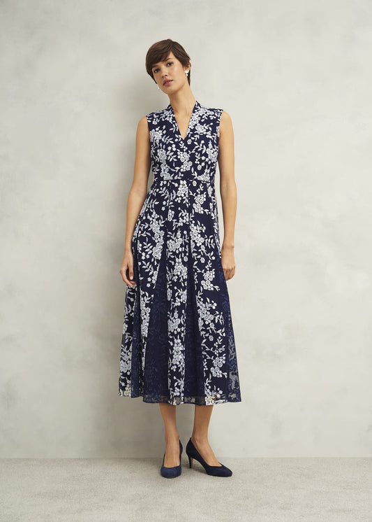 Petite Quin Embroidered Dress
