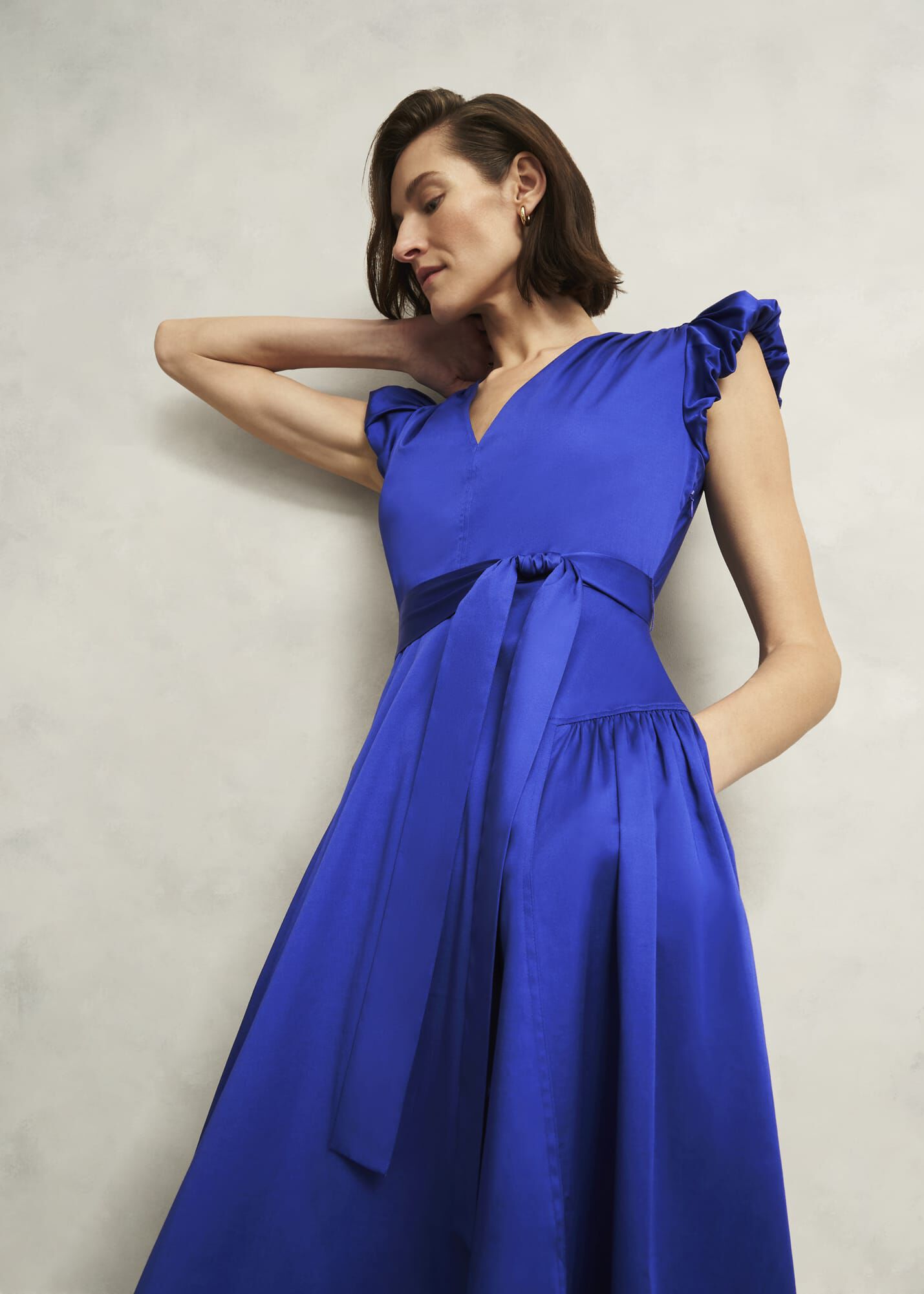 Kinder Cotton Blend Midi Dress