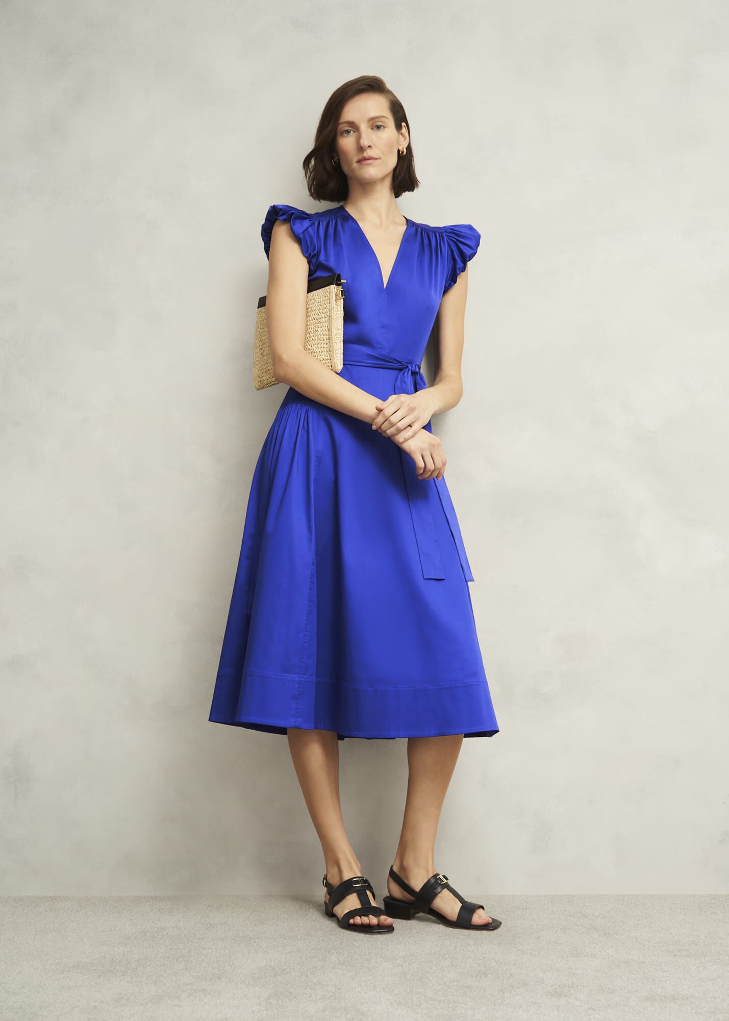 Kinder Cotton Blend Midi Dress