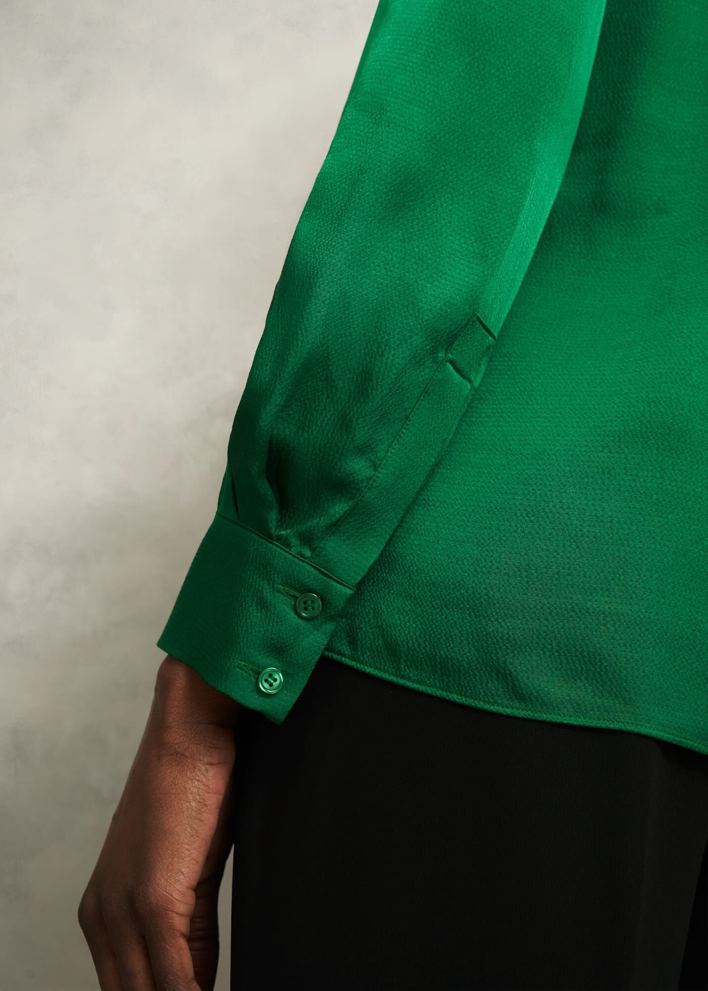 Jade Satin Blouse