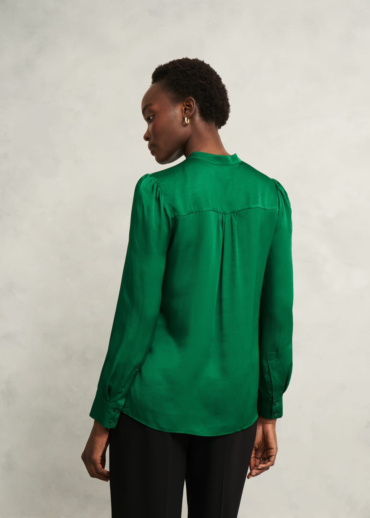 Jade Satin Blouse