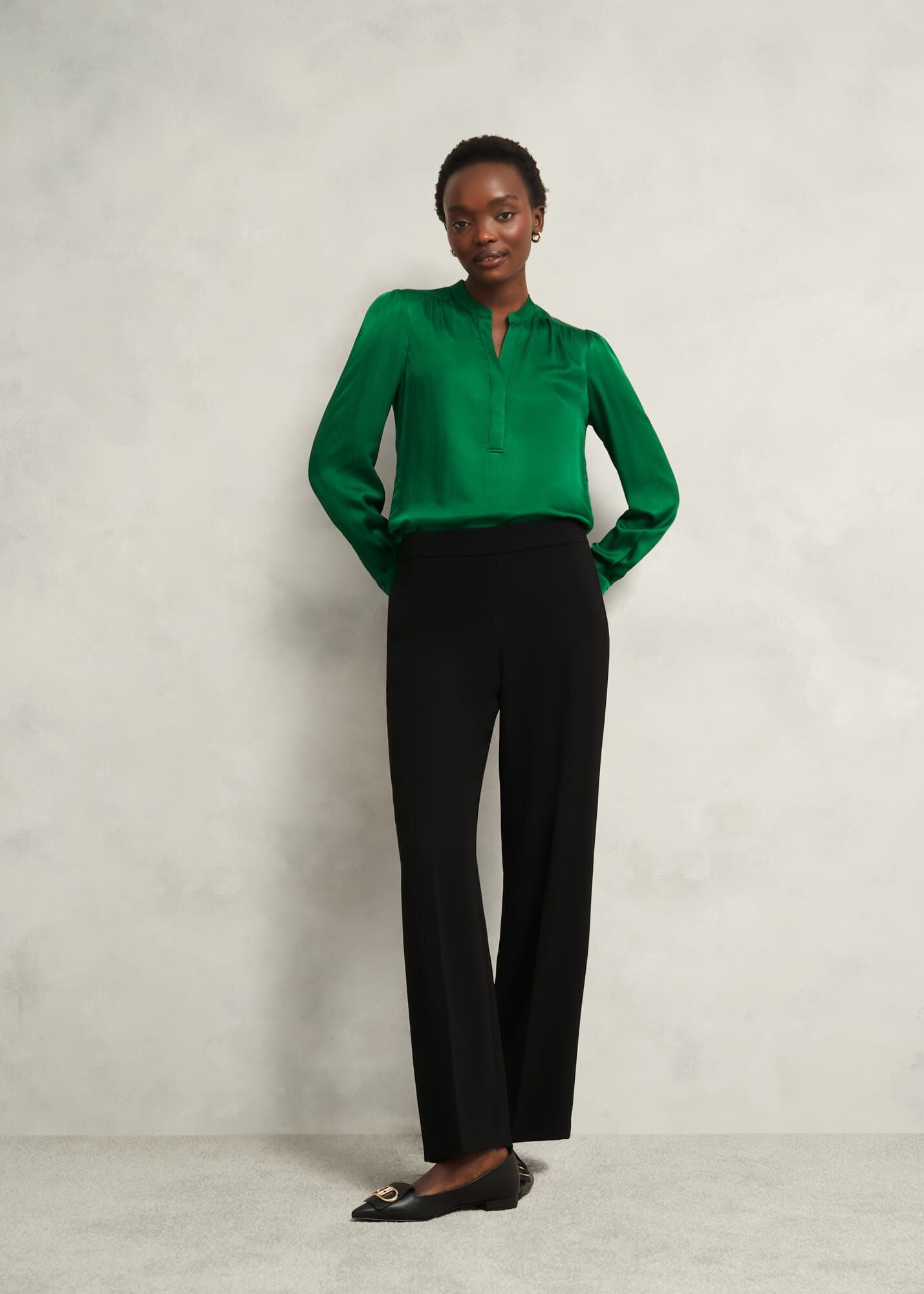 Jade Satin Blouse