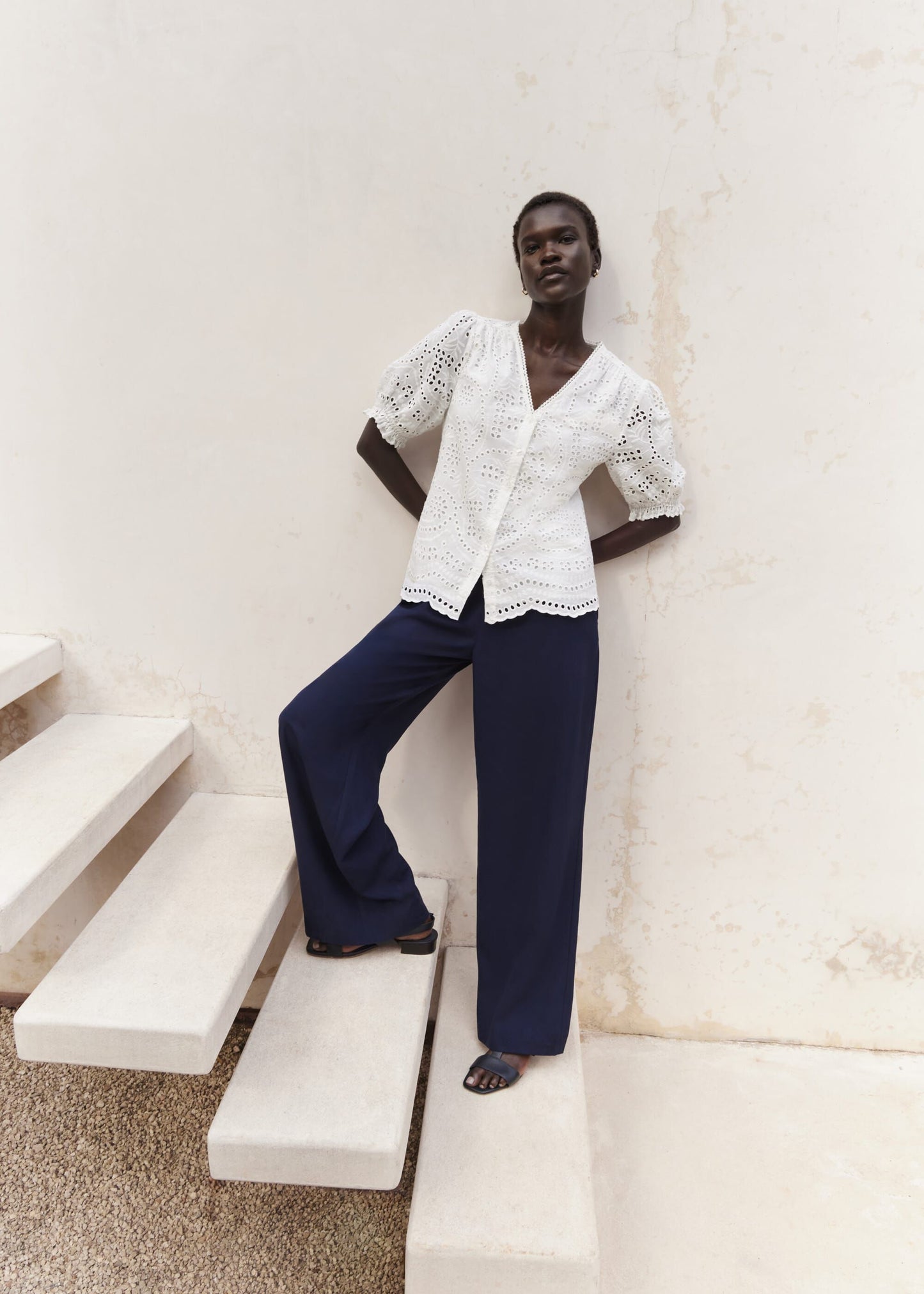 Chiara Broderie Blouse