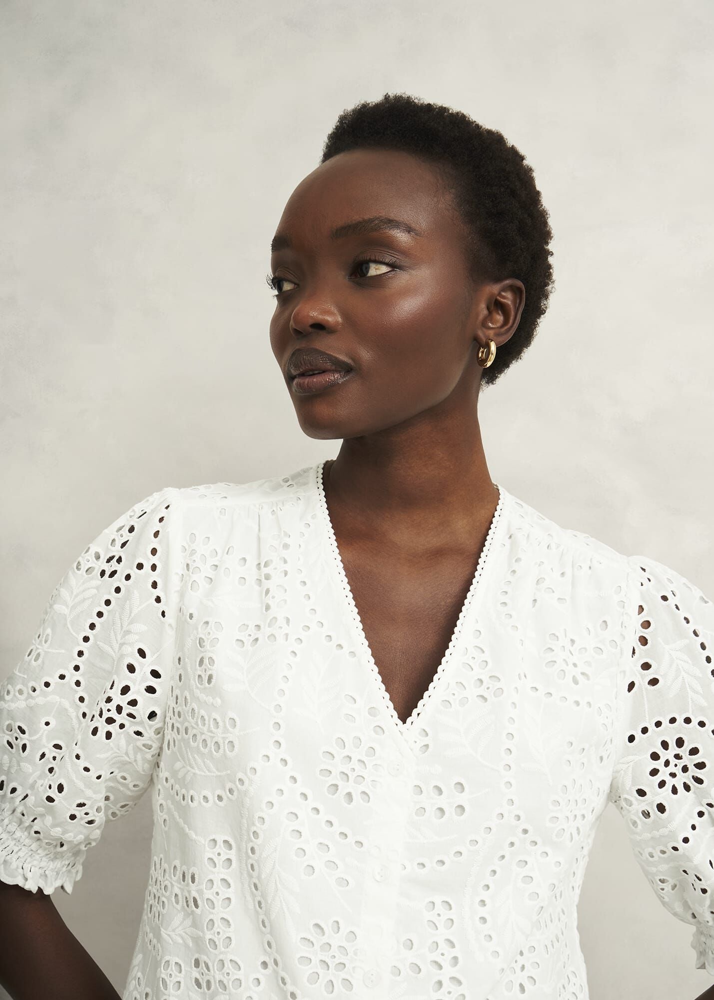 Chiara Broderie Blouse