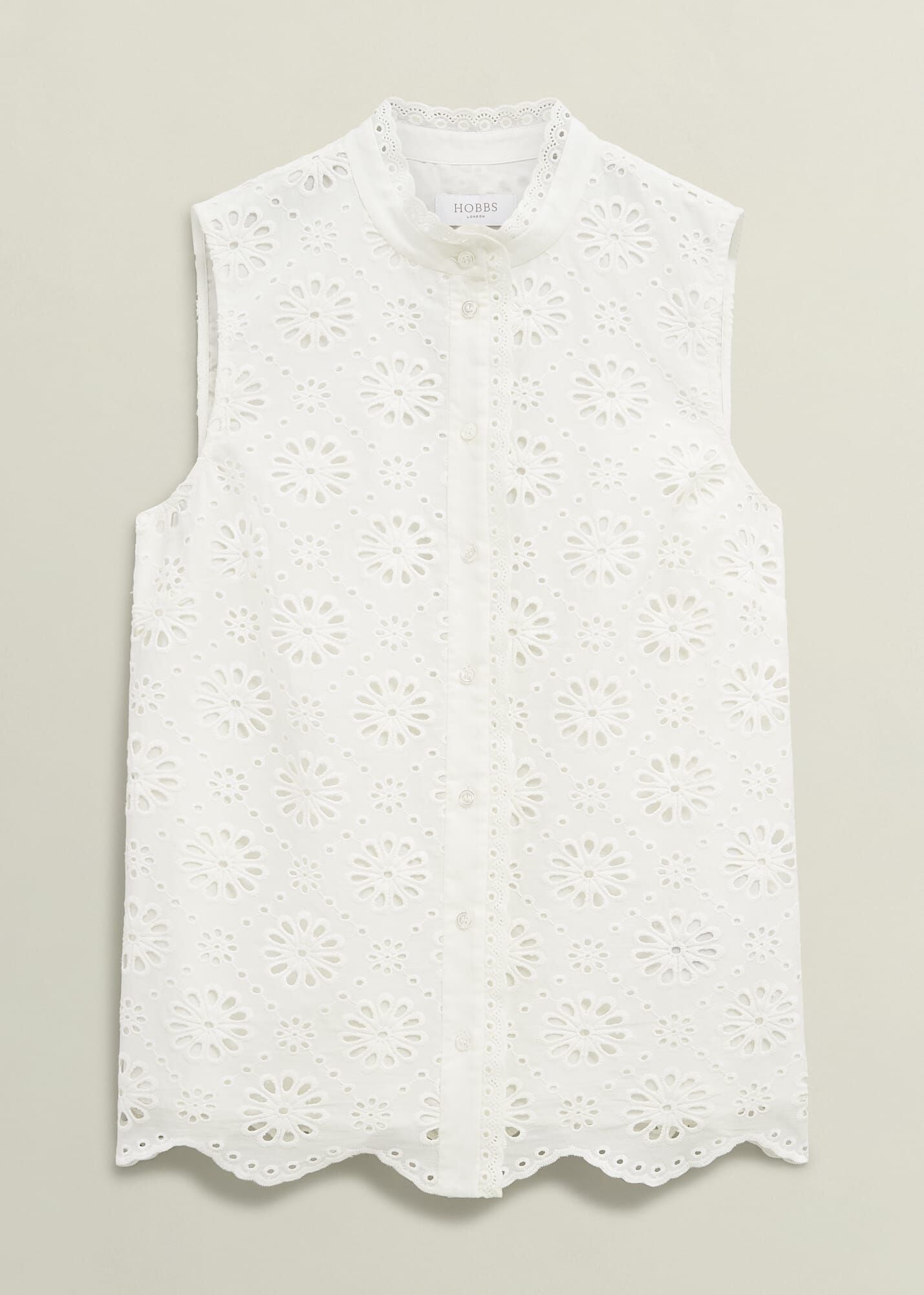 Cassie Broderie Top
