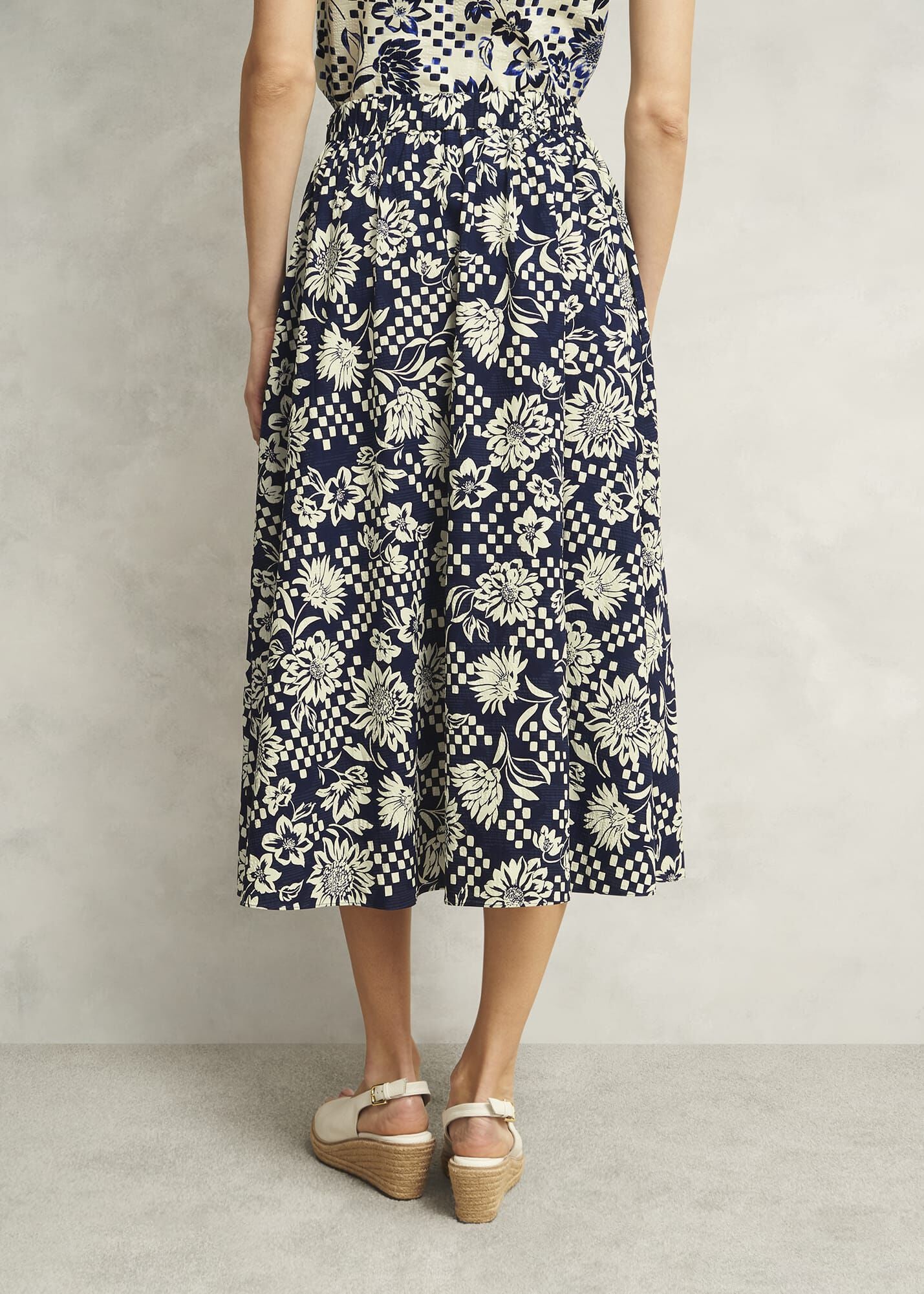 Rousham Cotton Midi Skirt