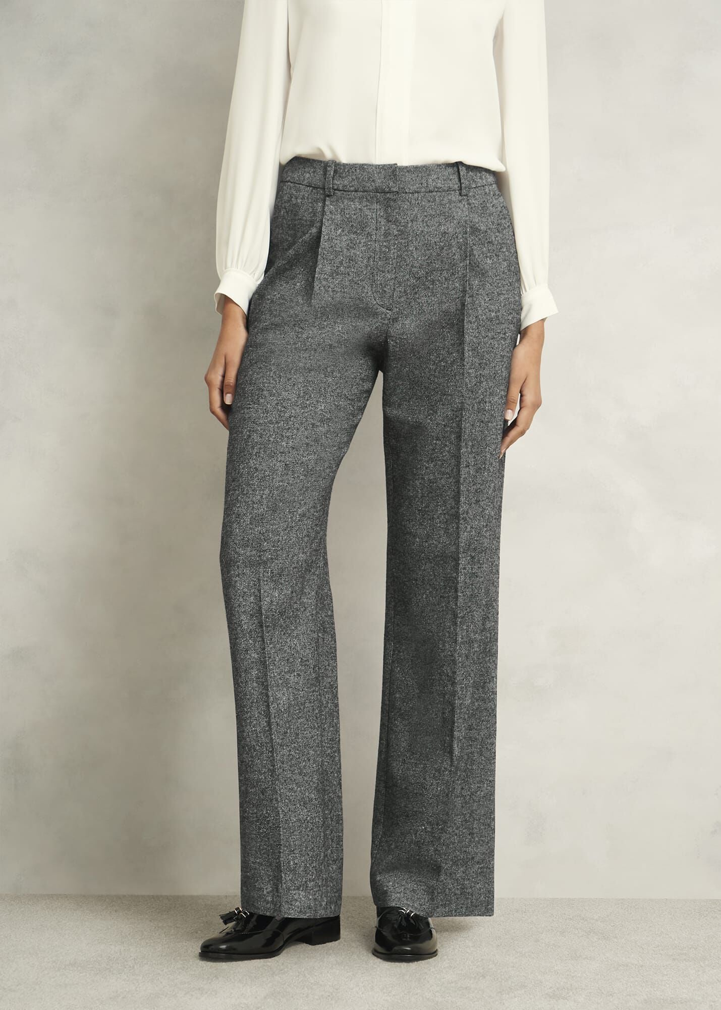 Emelie Wide Trouser With Wool