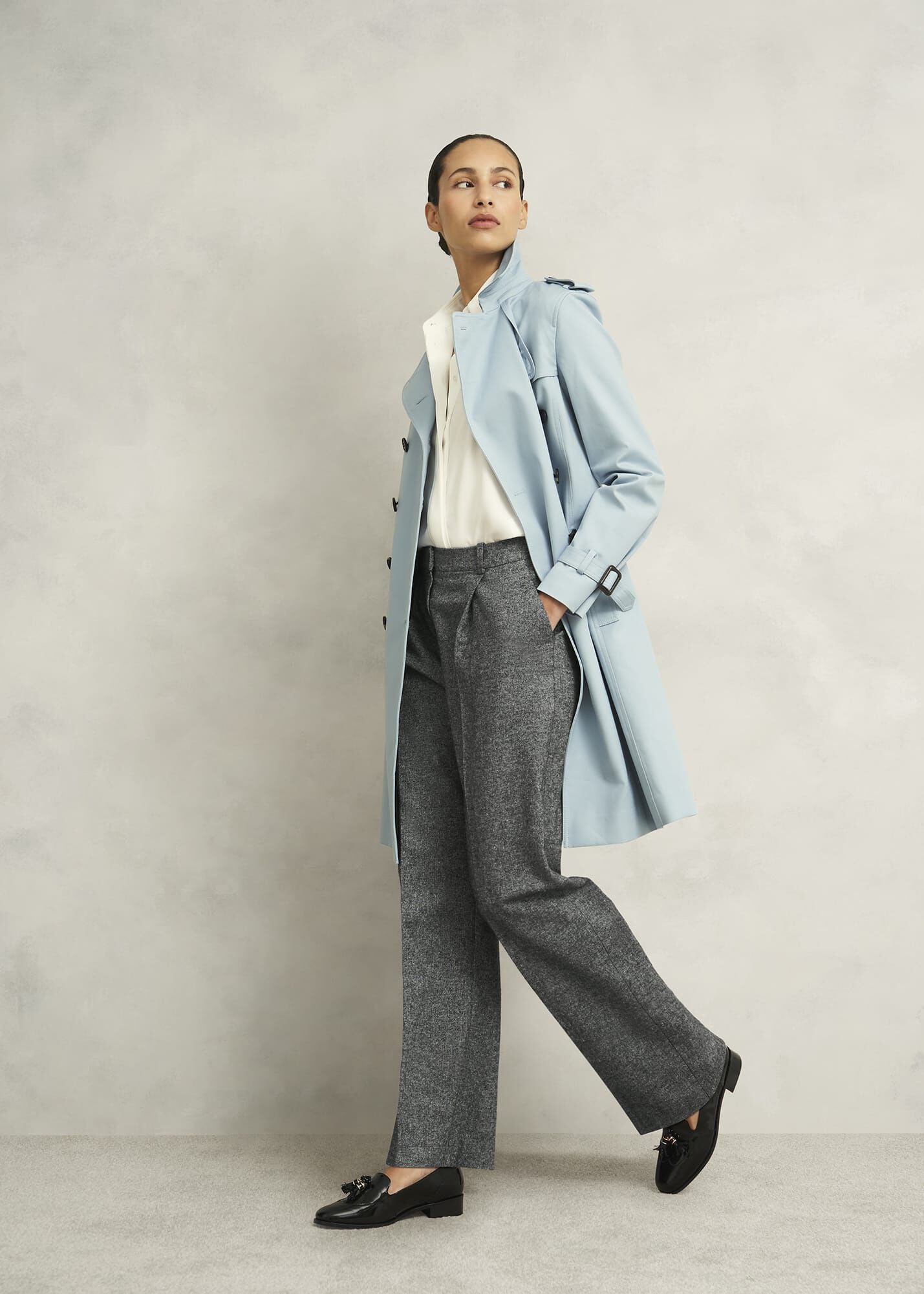 Emelie Wide Trouser With Wool