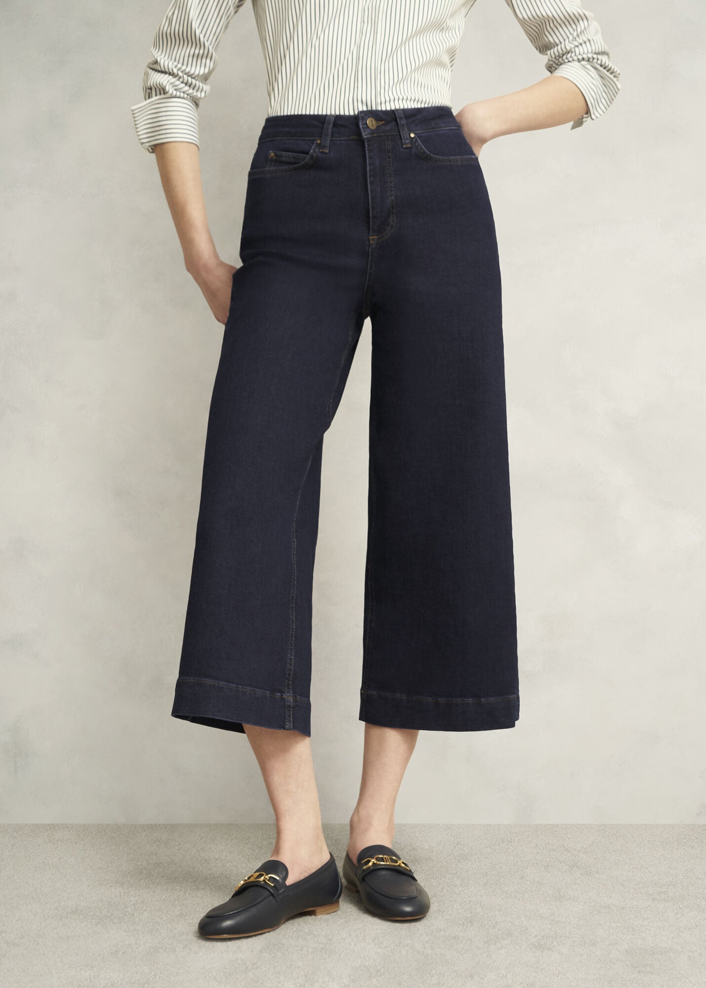 Brinley Crop Wide Leg Jeans