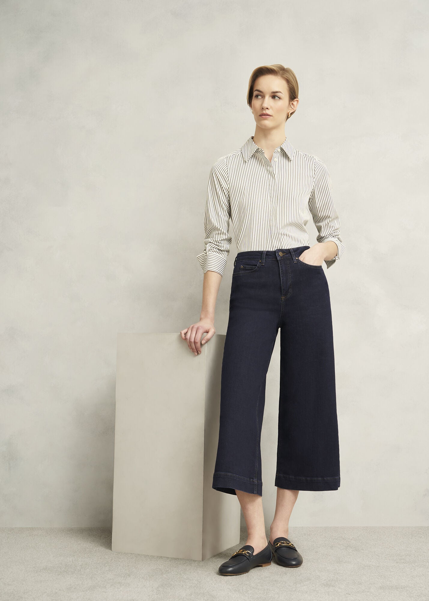 Brinley Crop Wide Leg Jeans