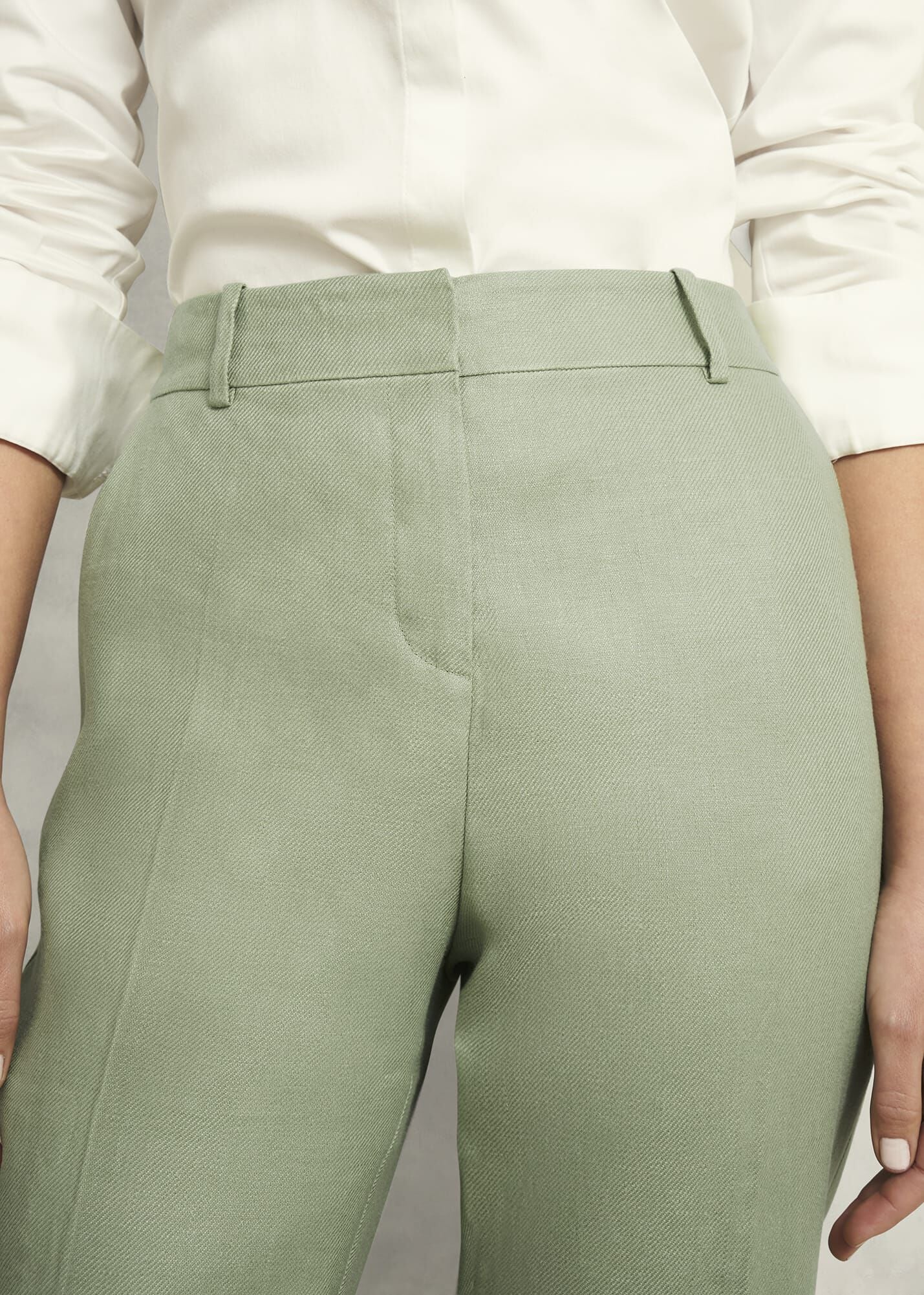 Marietta Linen Straight Trousers