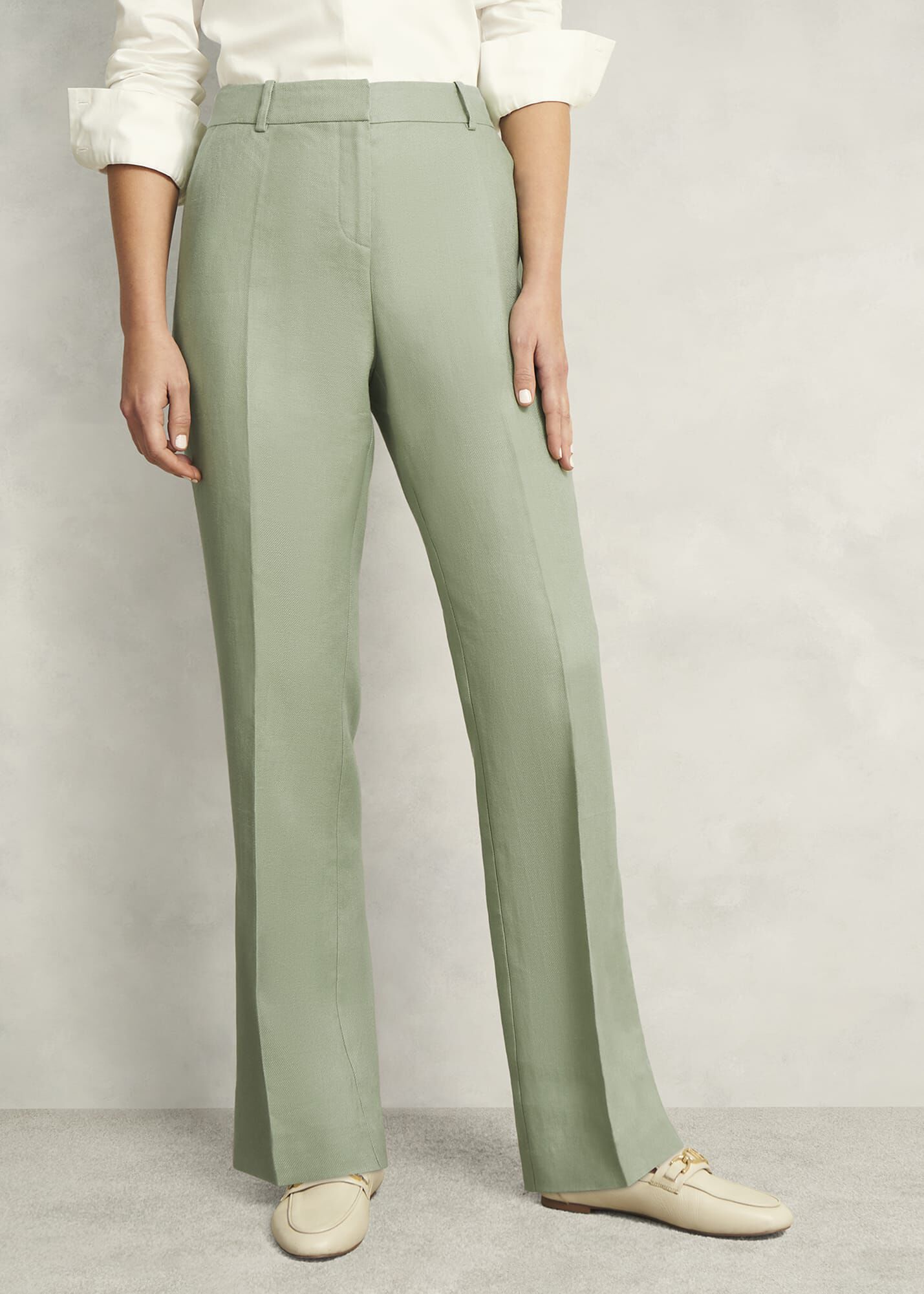 Marietta Linen Straight Trousers