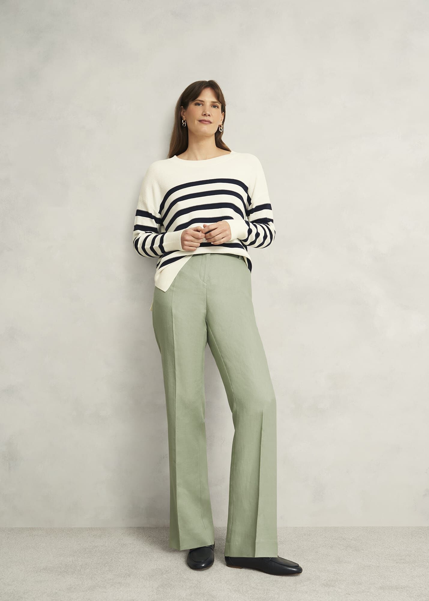 Marietta Linen Straight Trousers