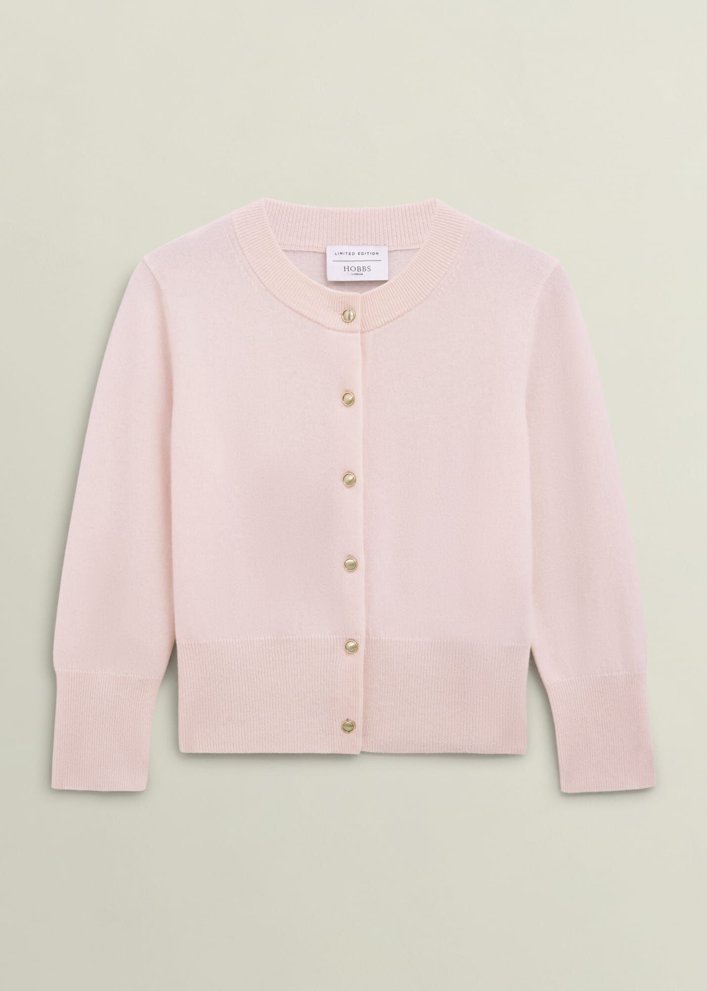 Pink Tresco Wool Cashmere Crew Neck Knitted Jumper