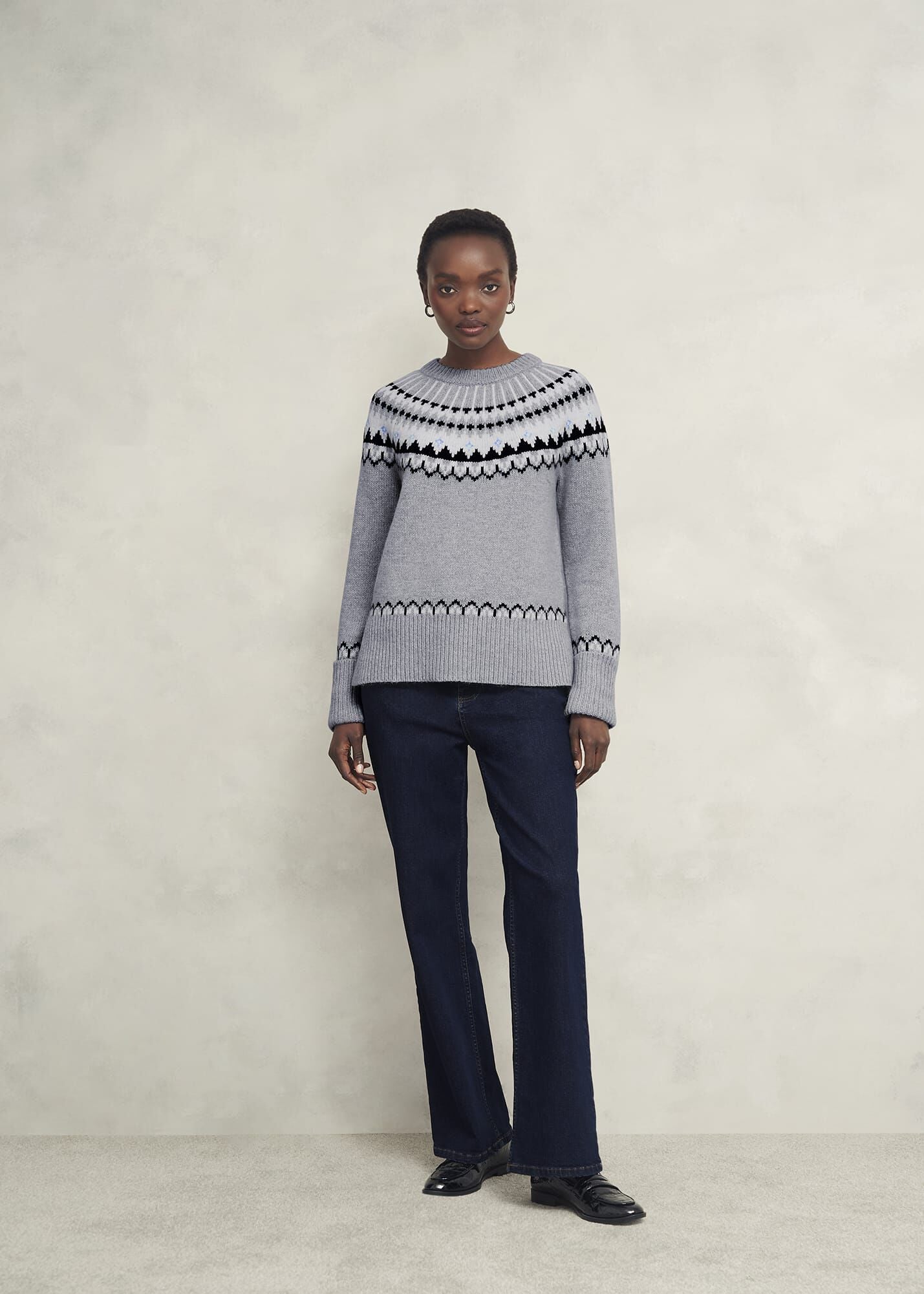 Anya Fairisle Jumper With Alpaca