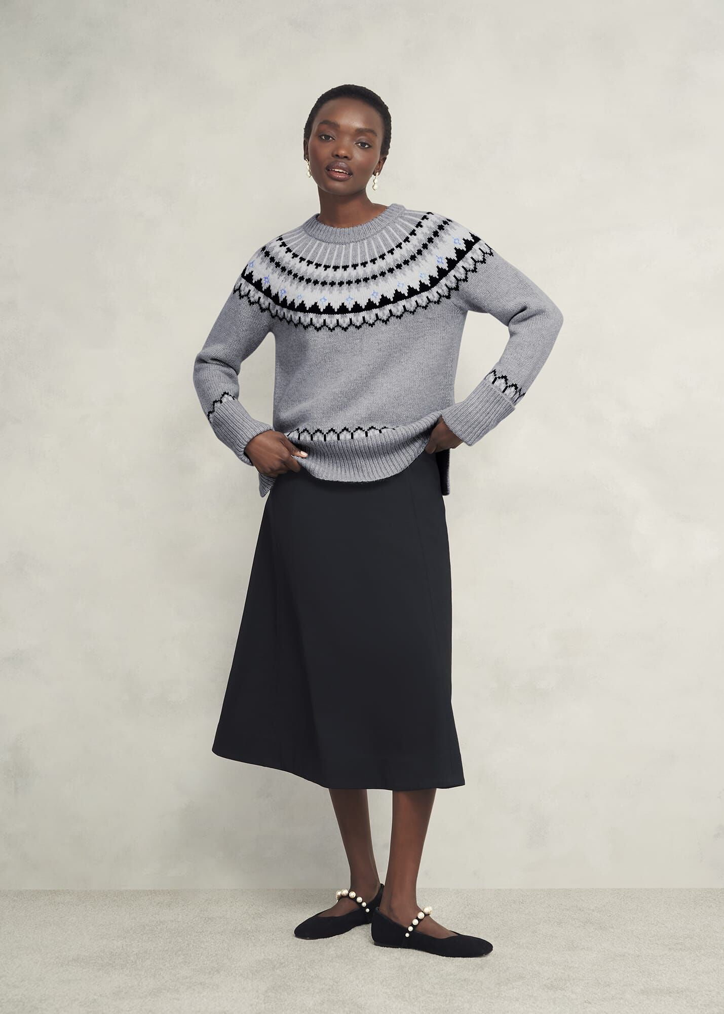 Anya Fairisle Jumper With Alpaca