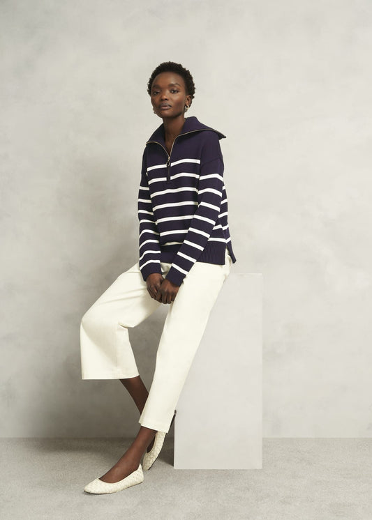 Amy Stripe Cotton Jumper