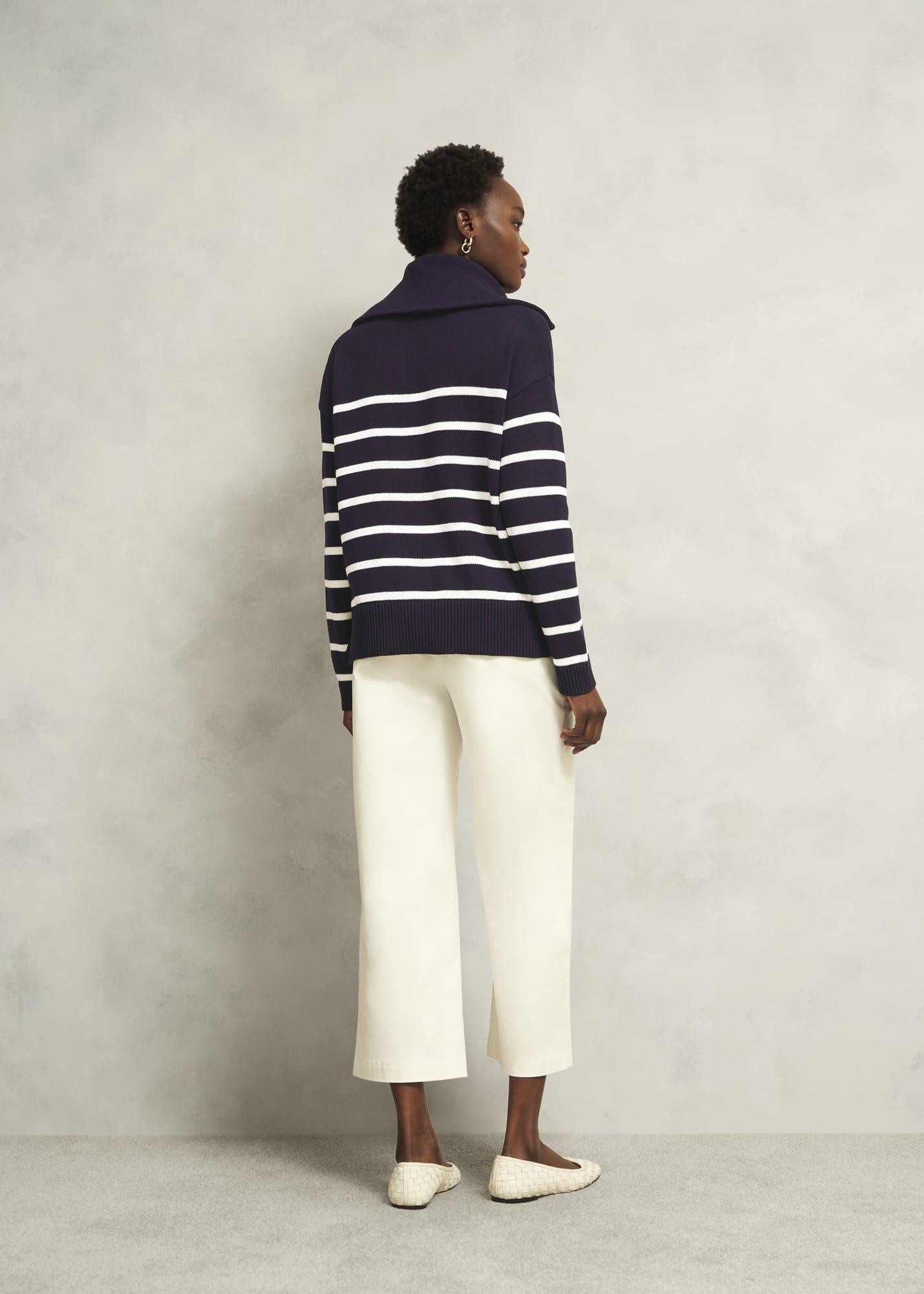 Amy Stripe Cotton Jumper