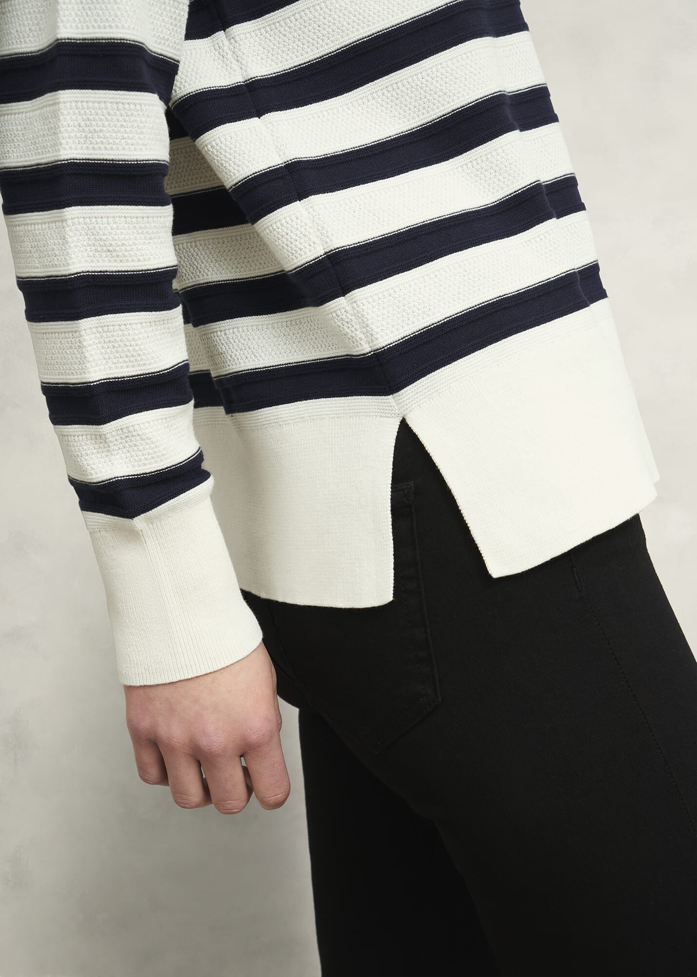 Amoura Striped Cotton Jumper