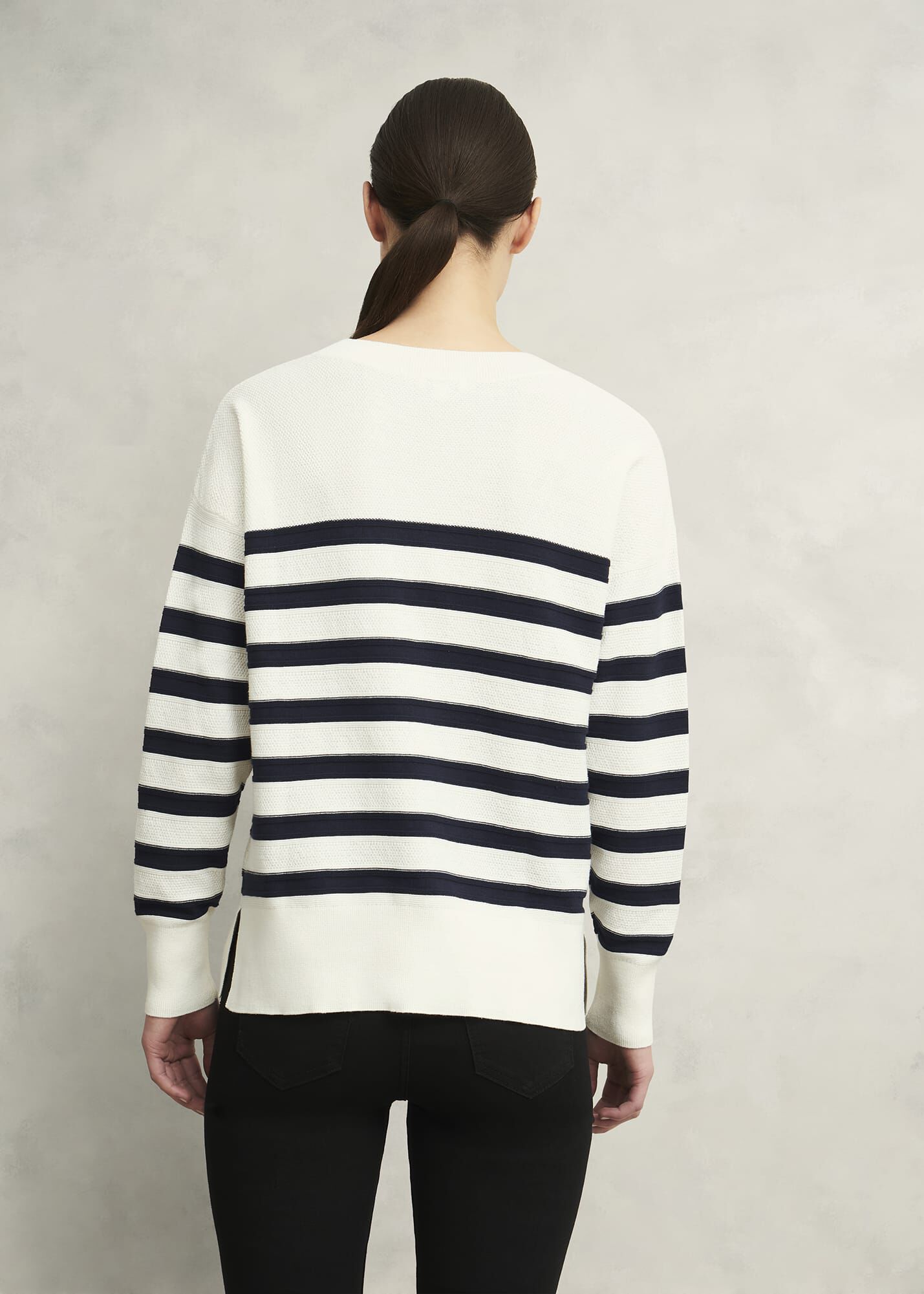 Amoura Striped Cotton Jumper