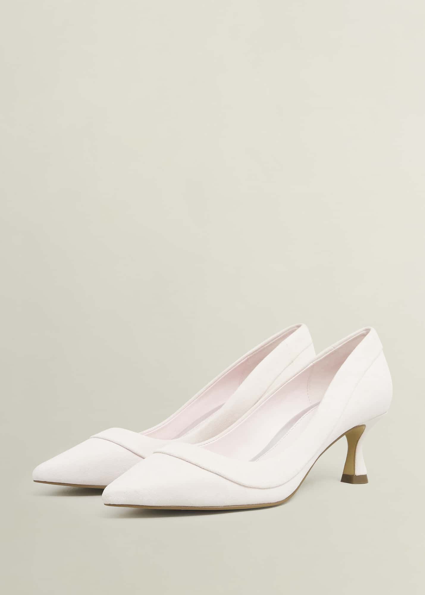 Faye Suede Court Shoes