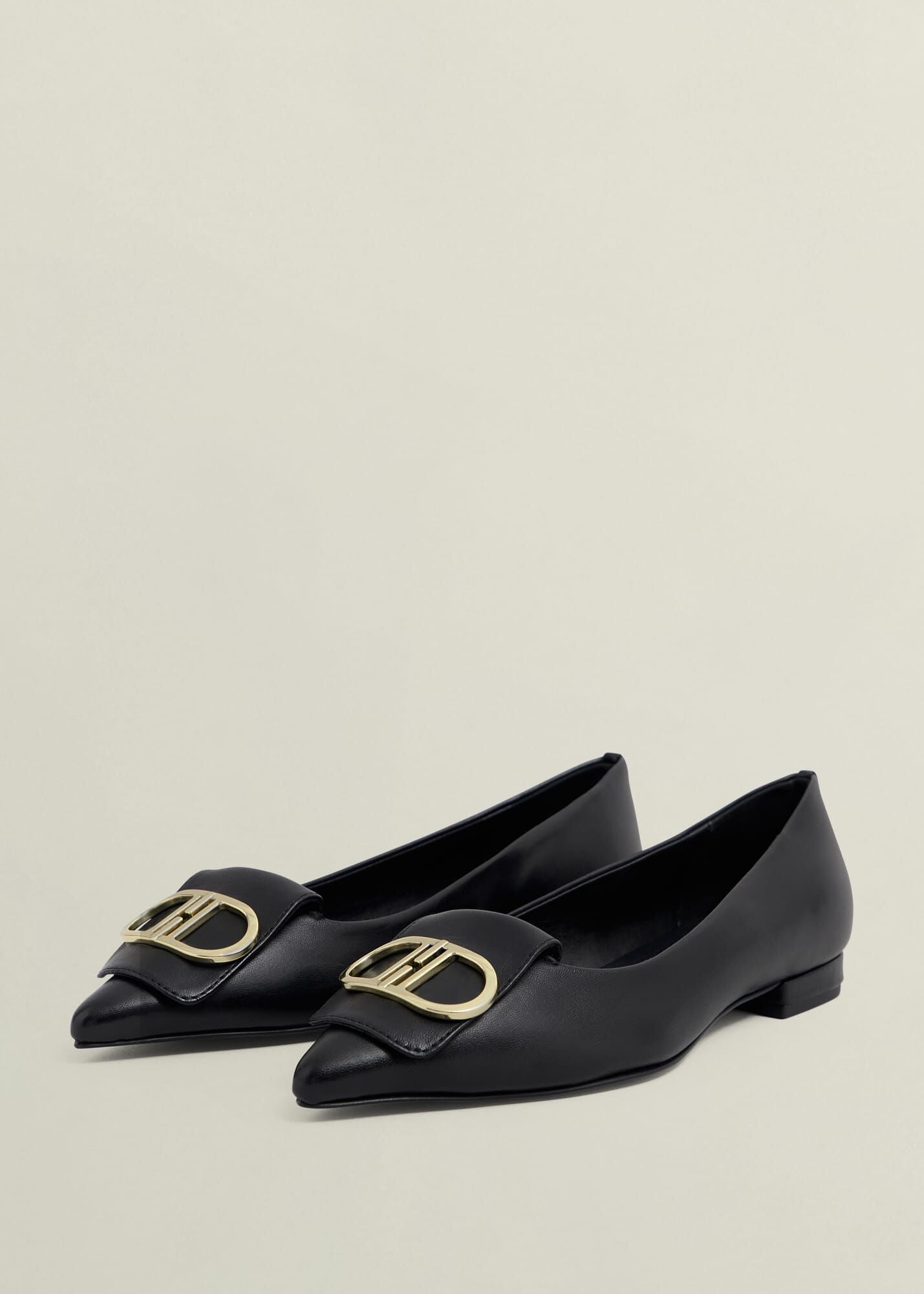 Leah Leather Pointed Flats