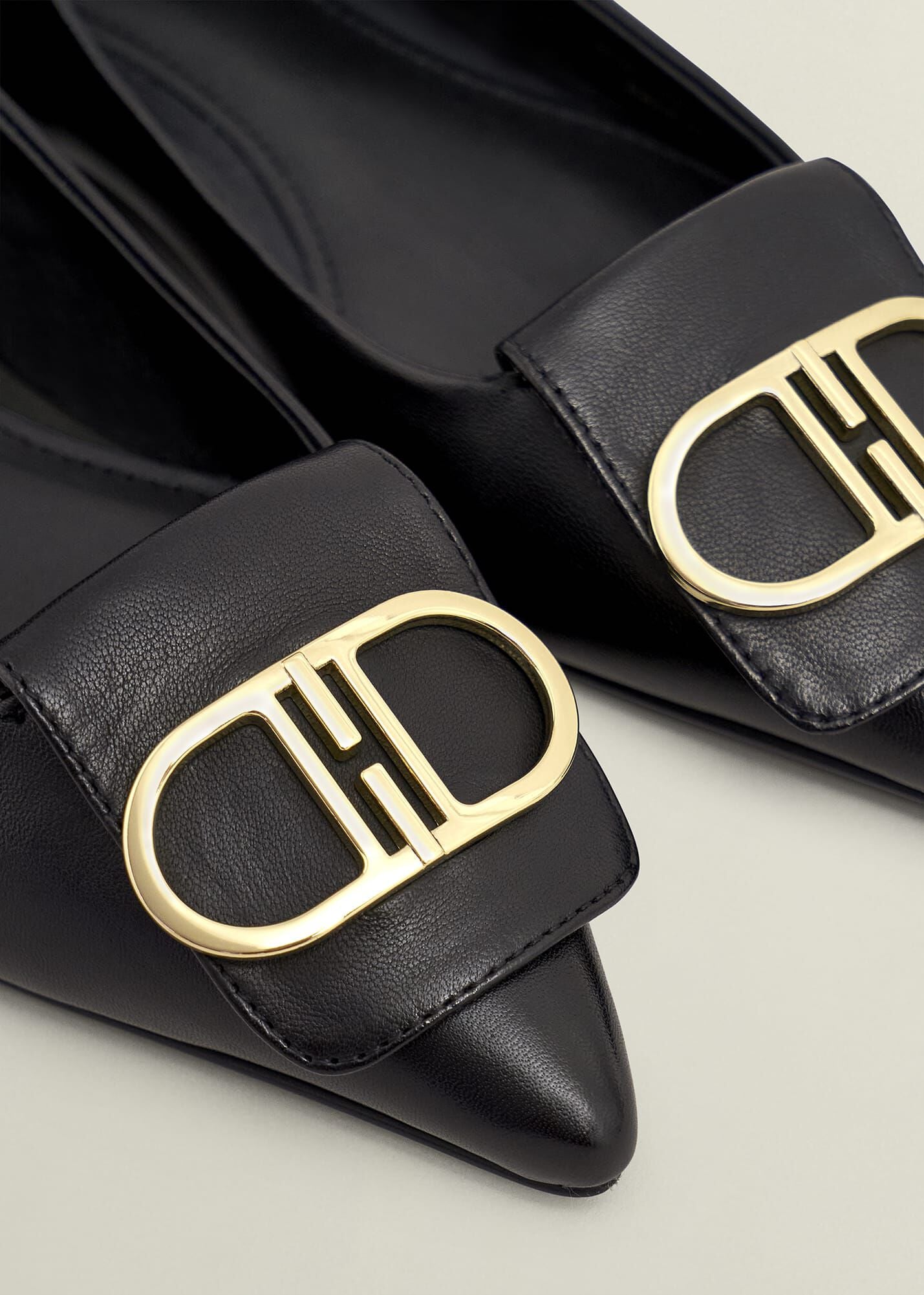 Leah Leather Pointed Flats