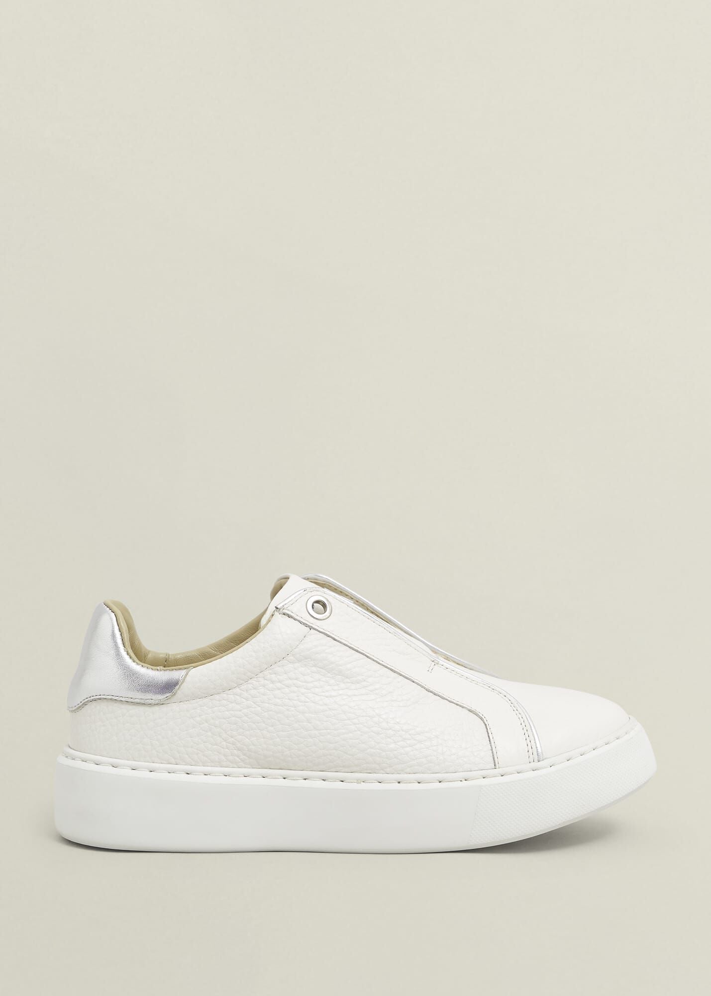 Greta Slip-On Leather Trainers
