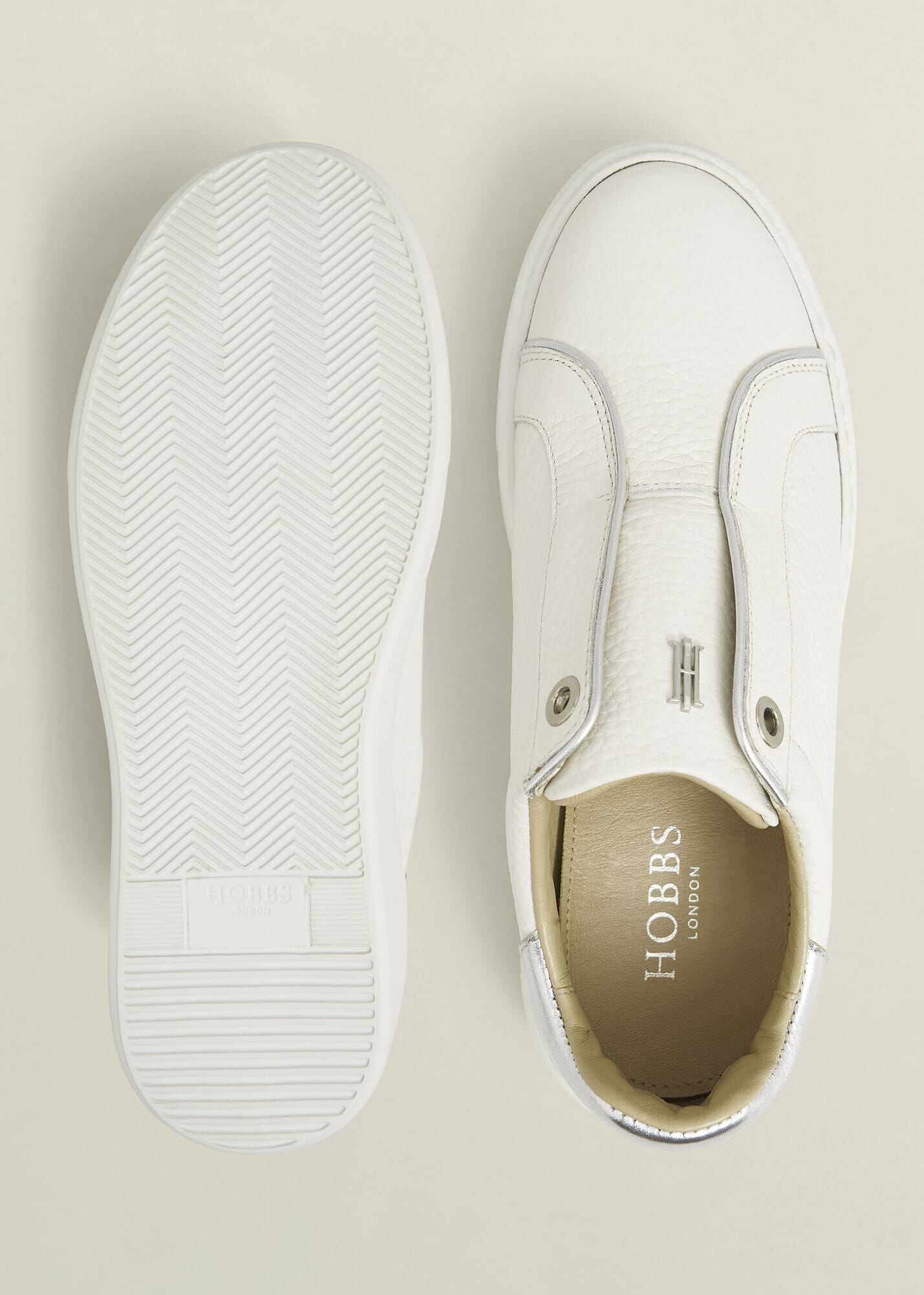 Greta Slip-On Leather Trainers